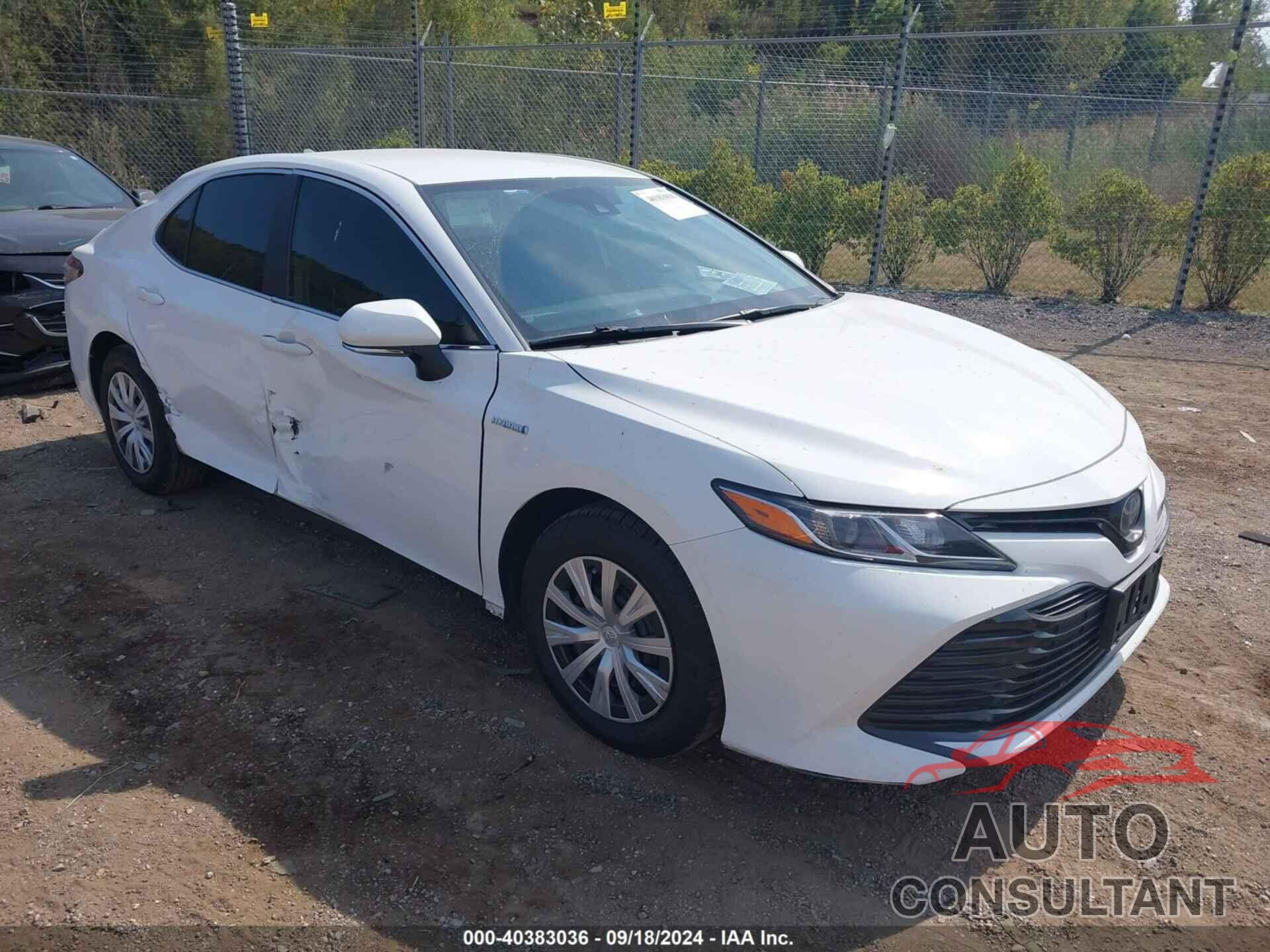 TOYOTA CAMRY HYBRID 2019 - 4T1B31HK6KU513692