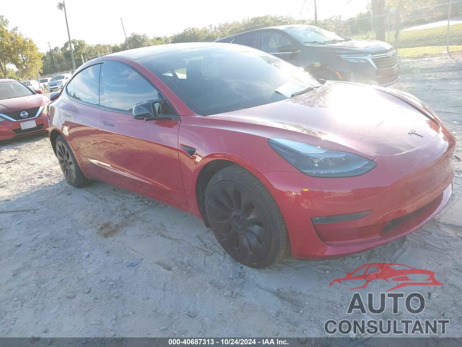 TESLA MODEL 3 2022 - 5YJ3E1EB0NF187487