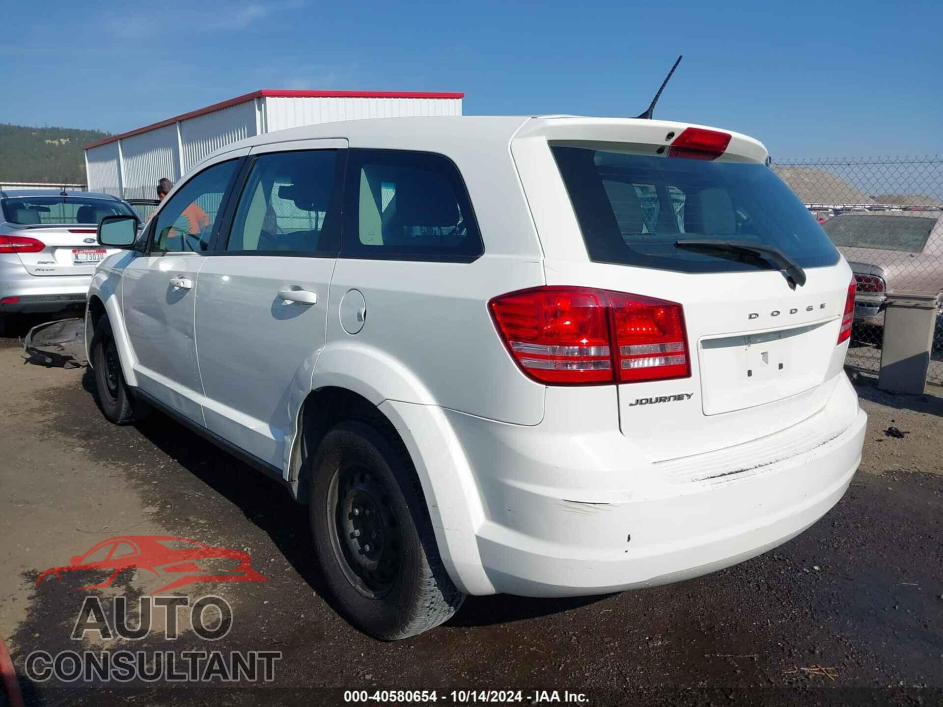 DODGE JOURNEY 2012 - 3C4PDCAB8CT203665