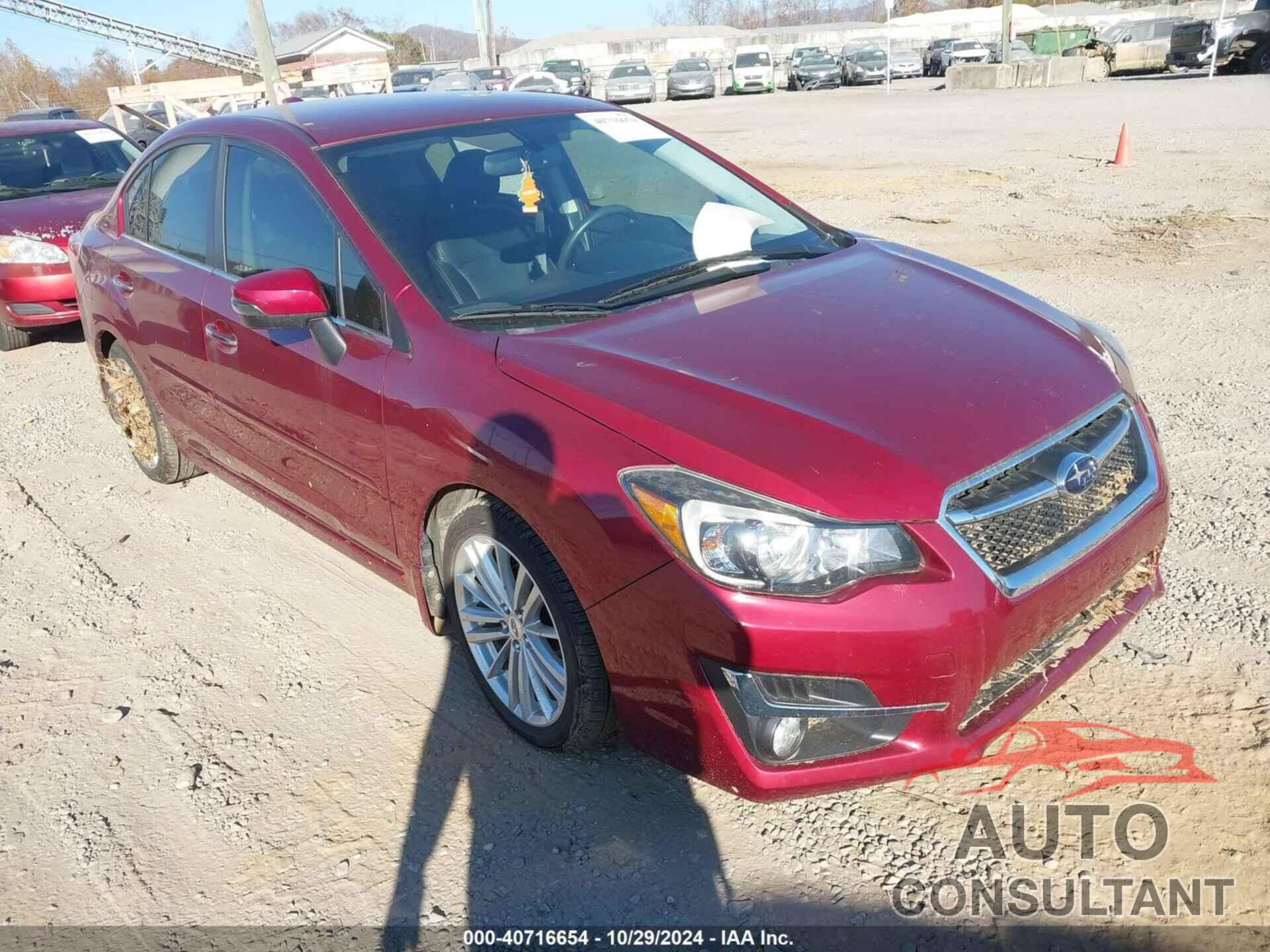 SUBARU IMPREZA 2016 - JF1GJAK62GH014552