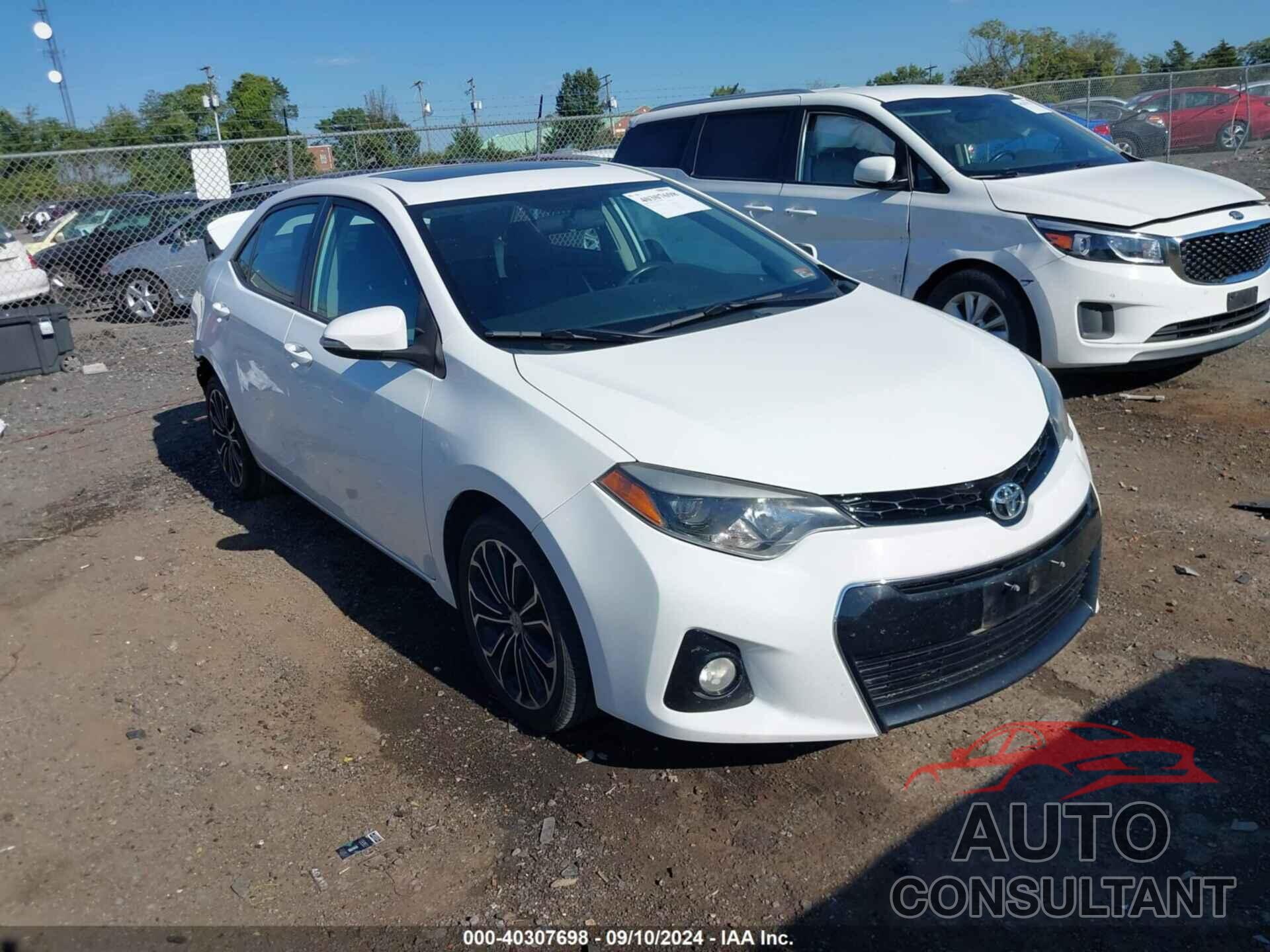 TOYOTA COROLLA 2016 - 2T1BURHE2GC709496