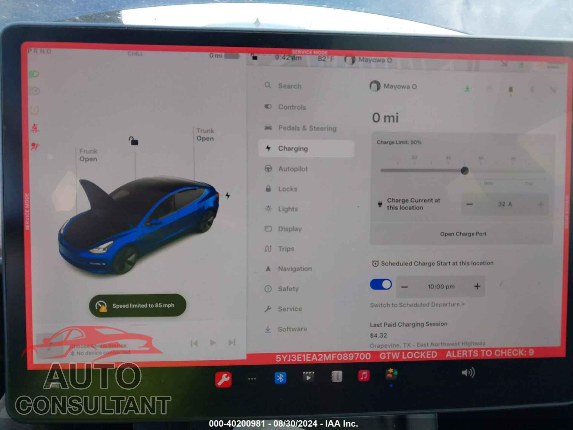 TESLA MODEL 3 2021 - 5YJ3E1EA2MF089700