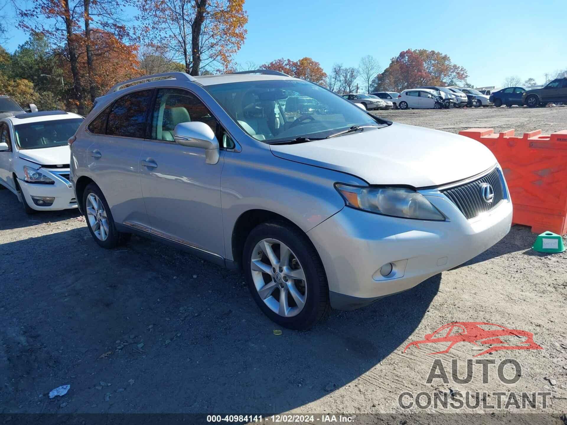 LEXUS RX 350 2010 - 2T2ZK1BA4AC006867