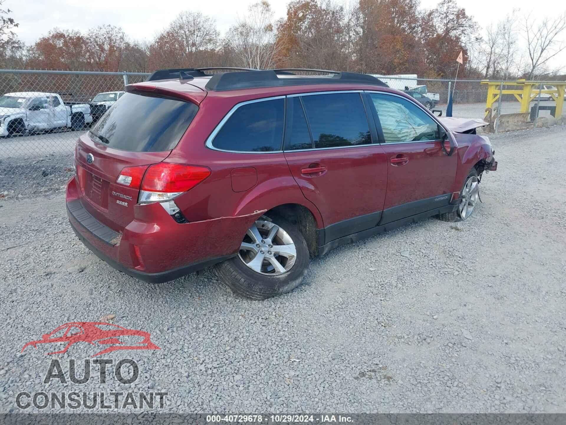 SUBARU OUTBACK 2013 - 4S4BRBPC6D3254886