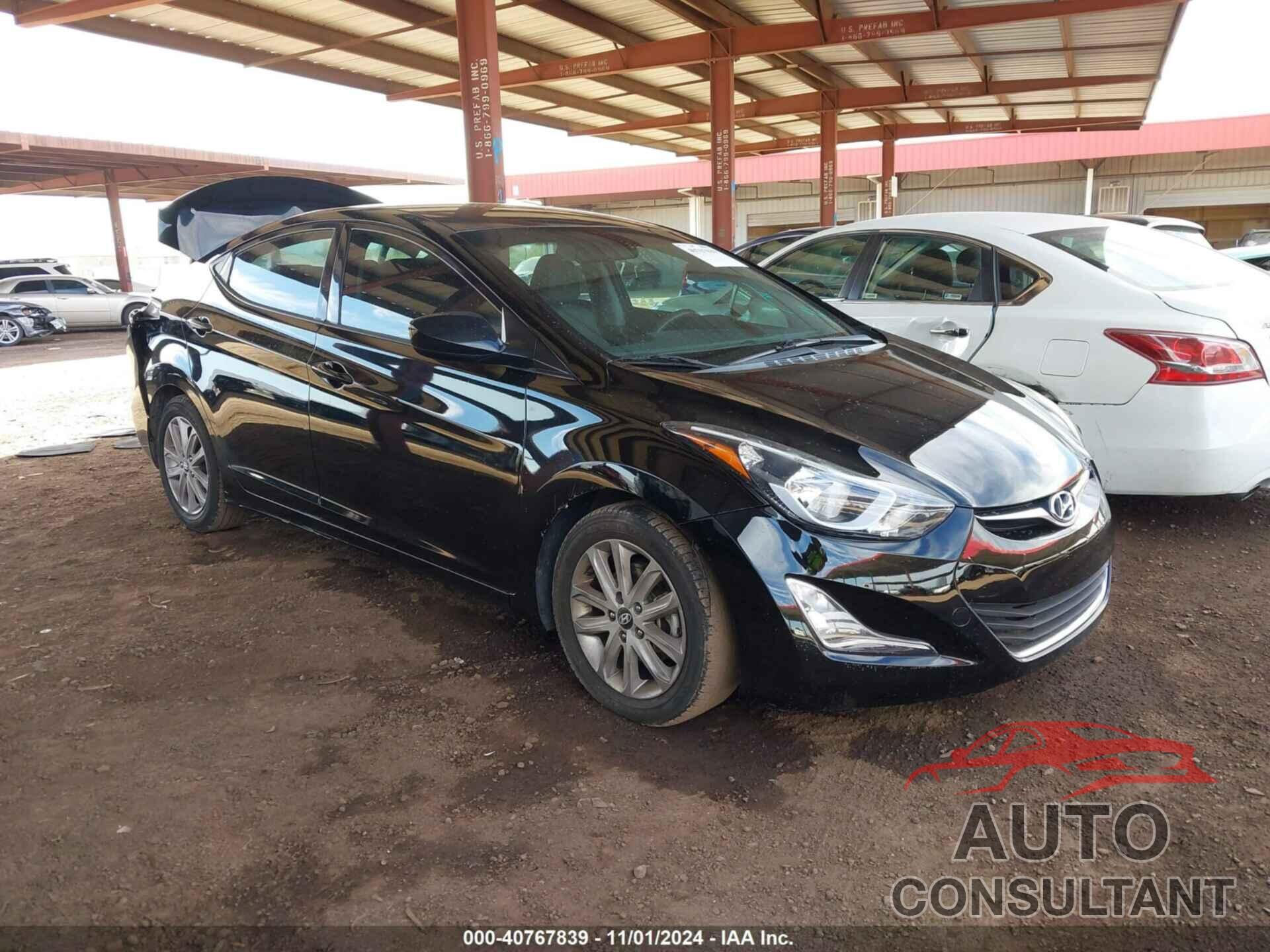 HYUNDAI ELANTRA 2015 - KMHDH4AE6FU320514