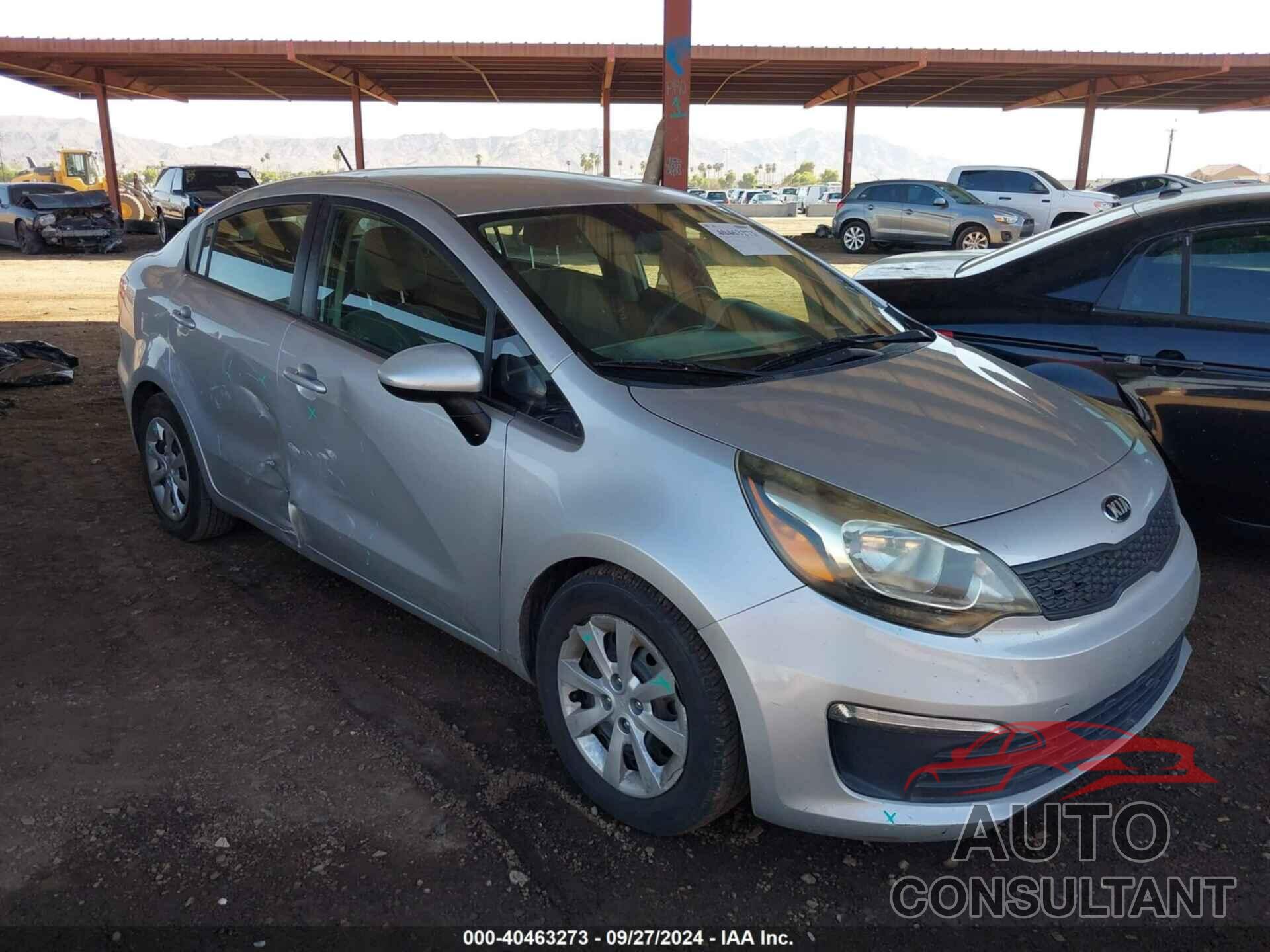 KIA RIO 2016 - KNADM4A3XG6539980