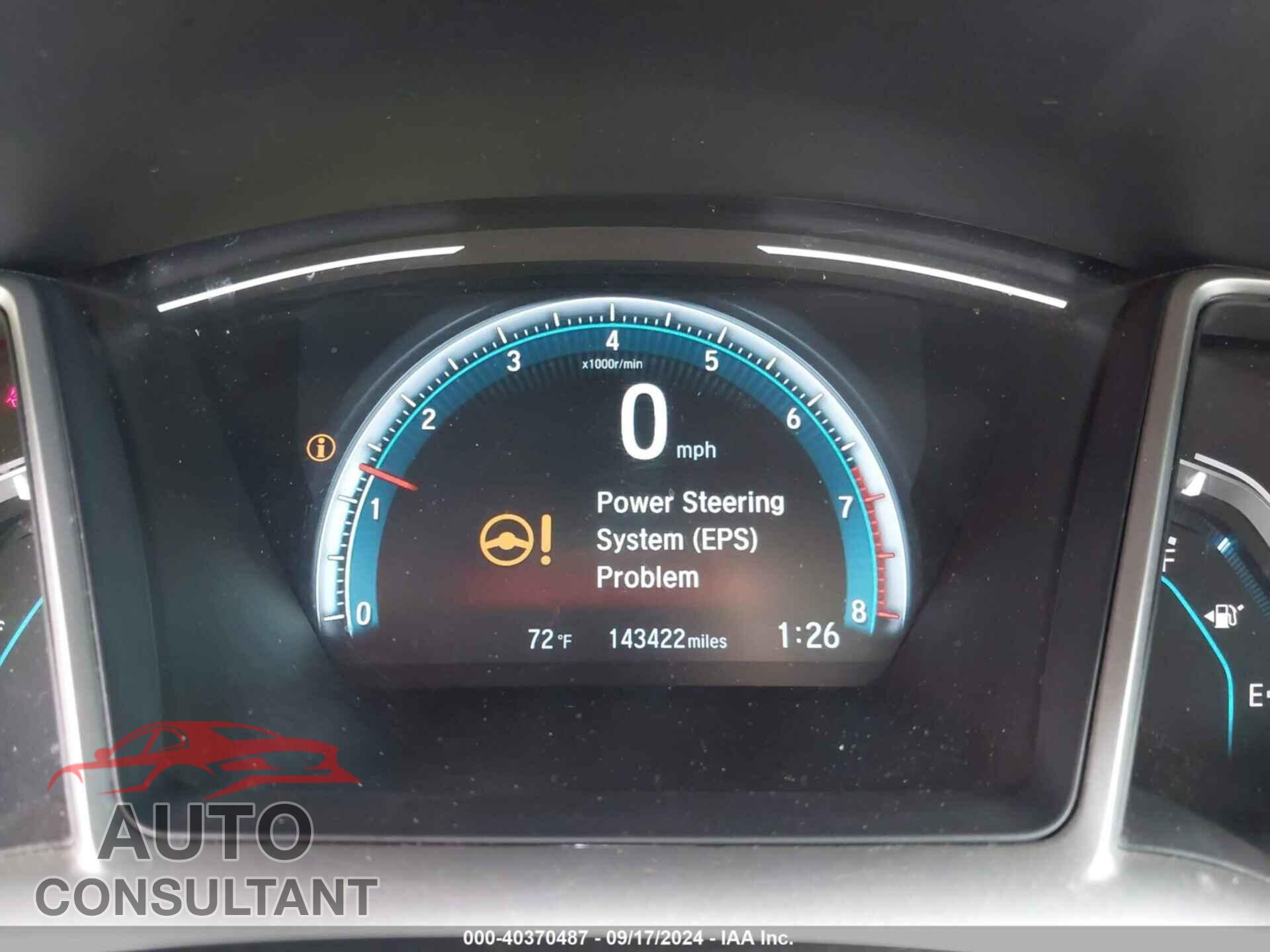 HONDA CIVIC 2017 - 19XFC2F74HE076969