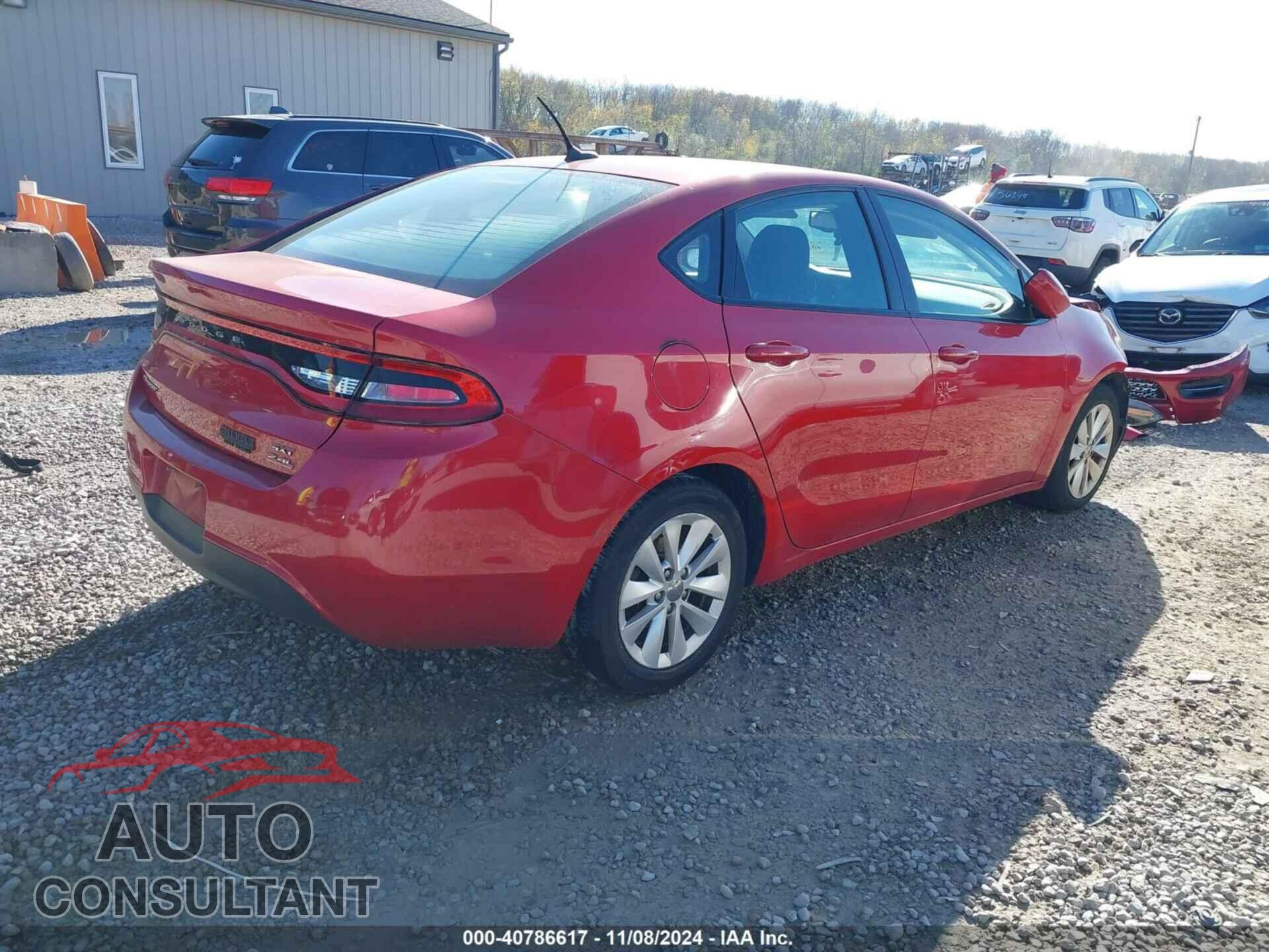 DODGE DART 2014 - 1C3CDFBB4ED877856