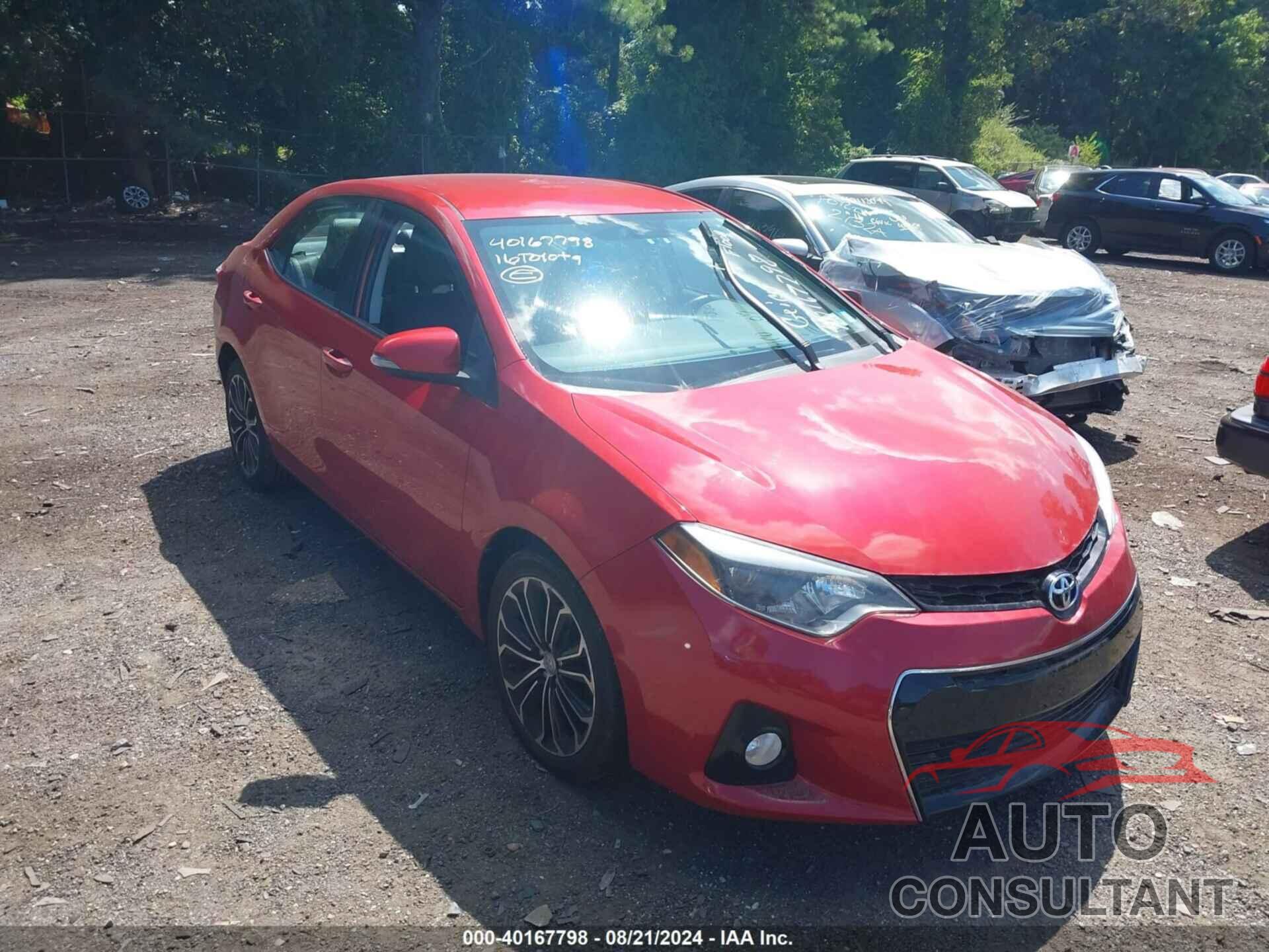 TOYOTA COROLLA 2016 - 2T1BURHEXGC572811