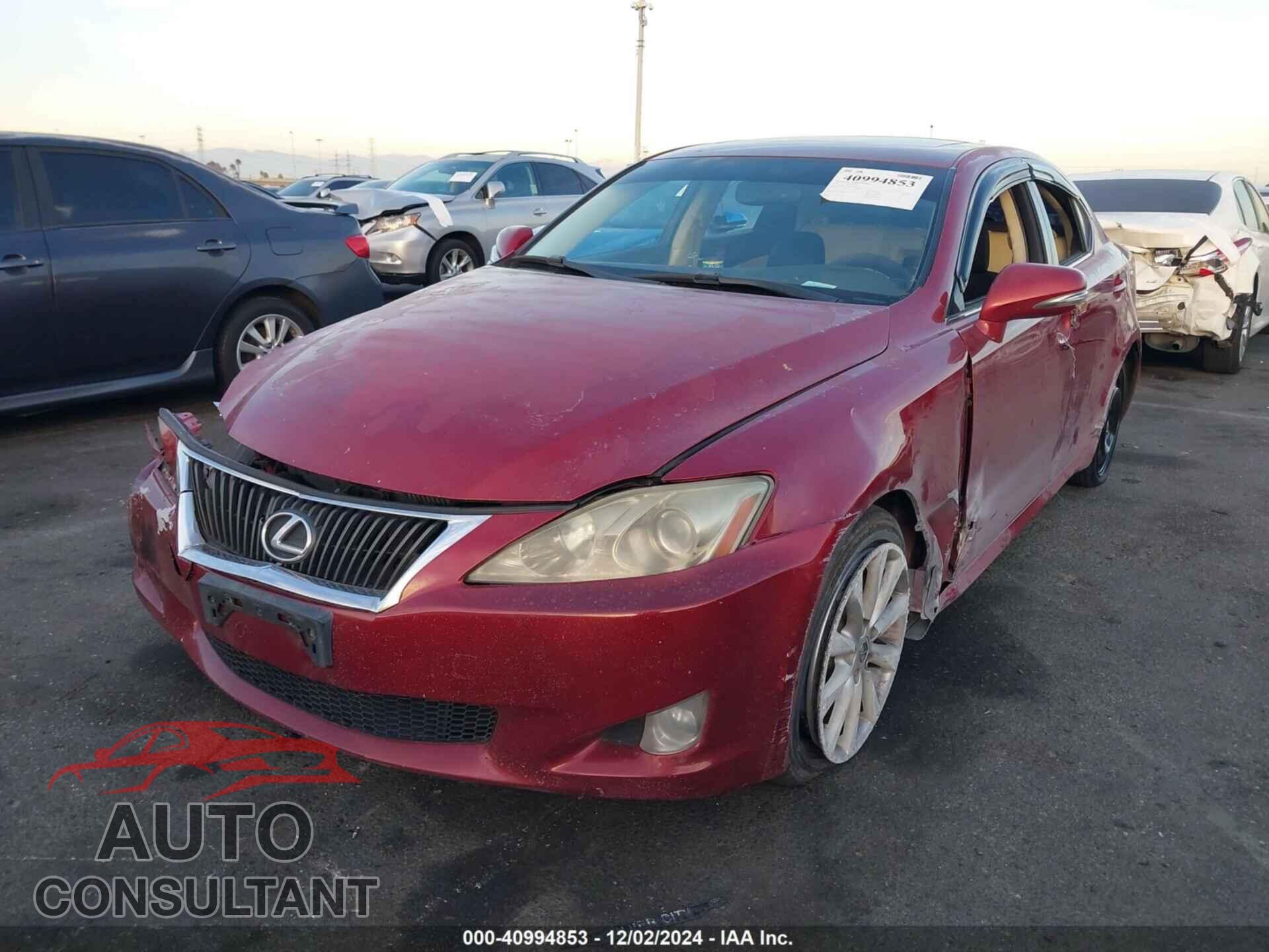 LEXUS IS 250 2010 - JTHBF5C25A5128836