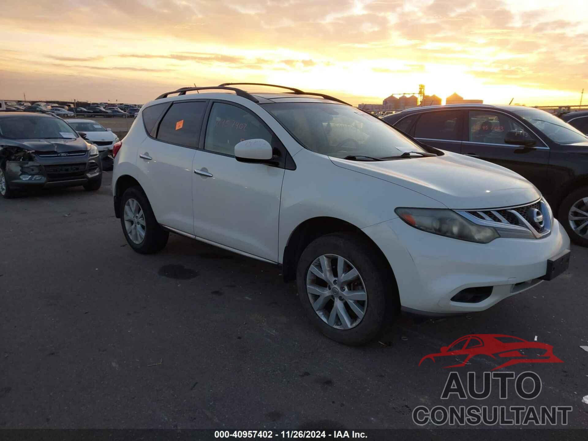 NISSAN MURANO 2011 - JN8AZ1MW9BW174717