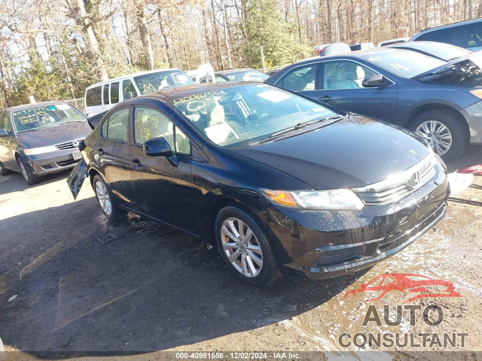 HONDA CIVIC 2012 - 19XFB2F82CE392827