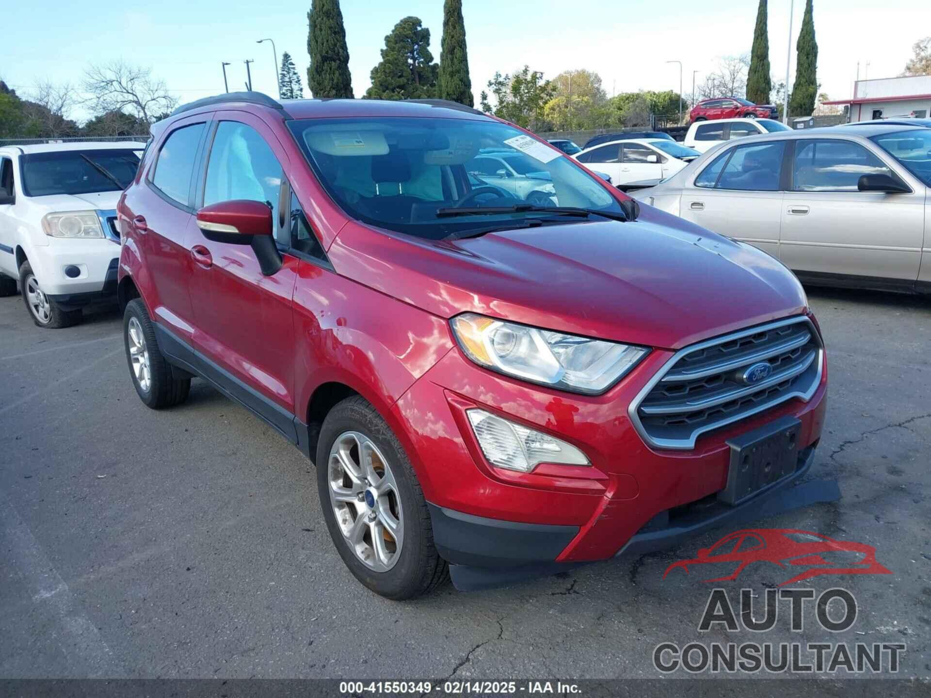 FORD ECOSPORT 2018 - MAJ3P1TE9JC191543