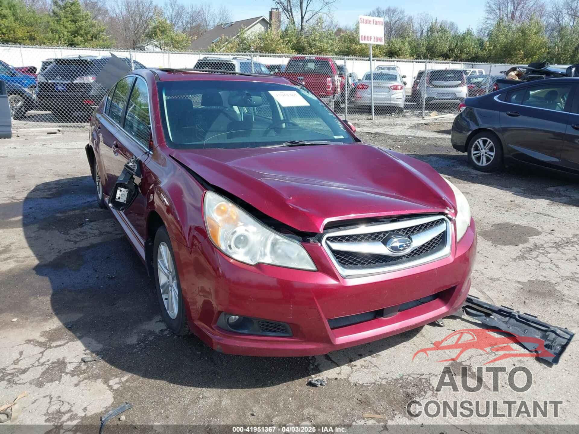SUBARU LEGACY 2012 - 4S3BMCG61C3016574