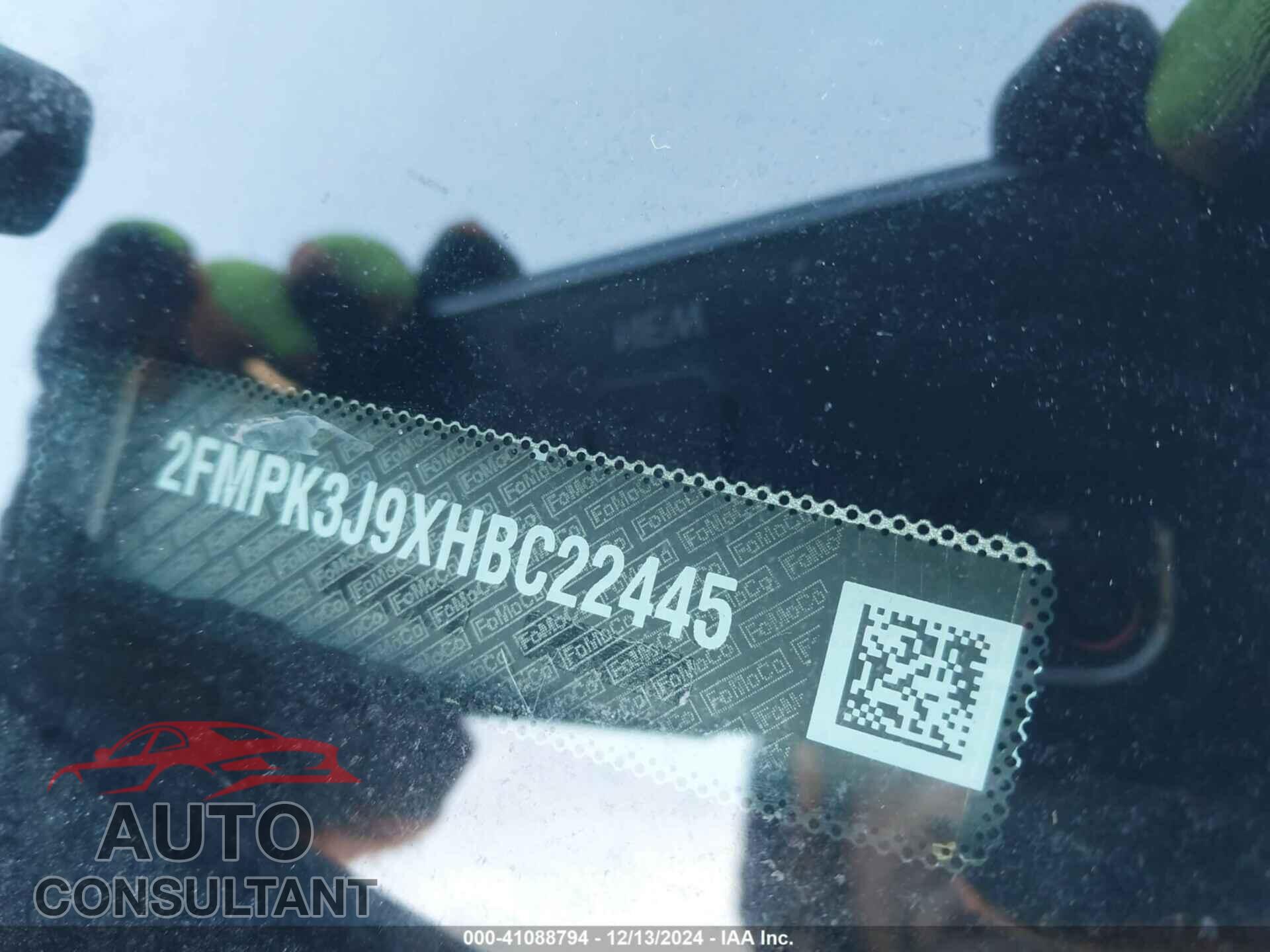 FORD EDGE 2017 - 2FMPK3J9XHBC22445