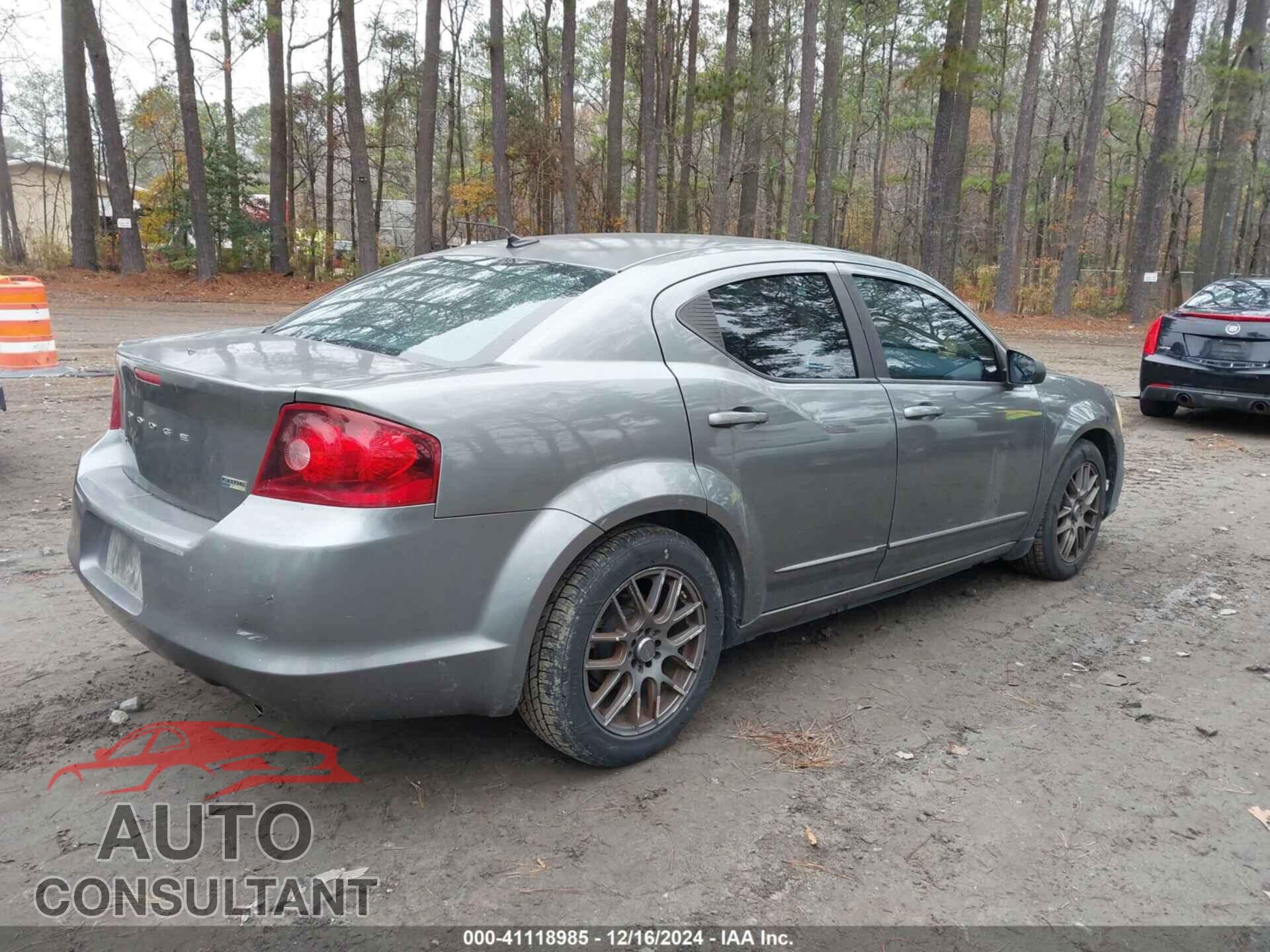 DODGE AVENGER 2012 - 1C3CDZAG4CN310049