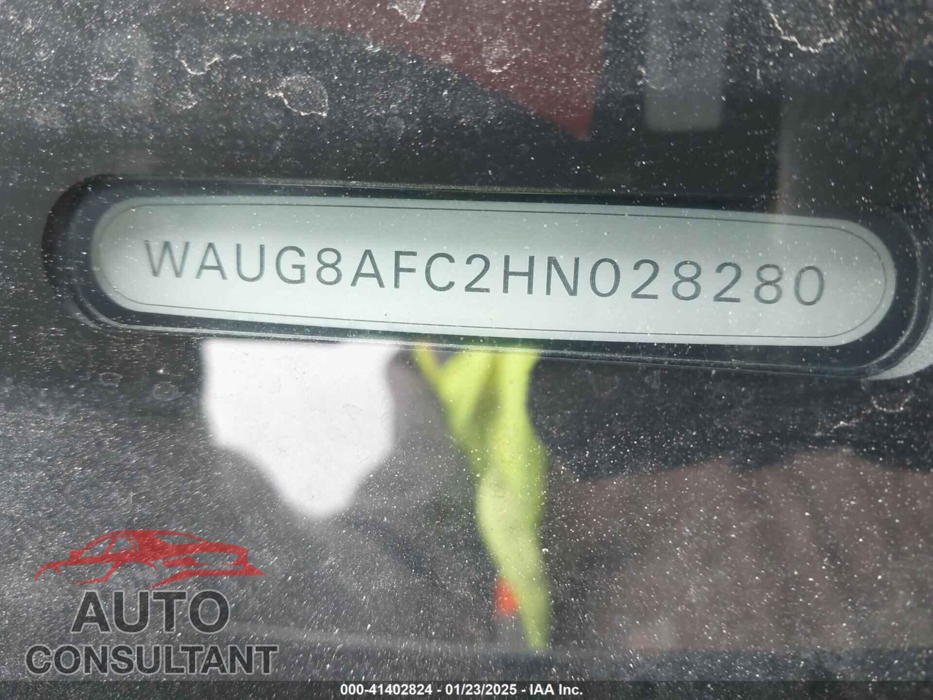 AUDI A6 2017 - WAUG8AFC2HN028280
