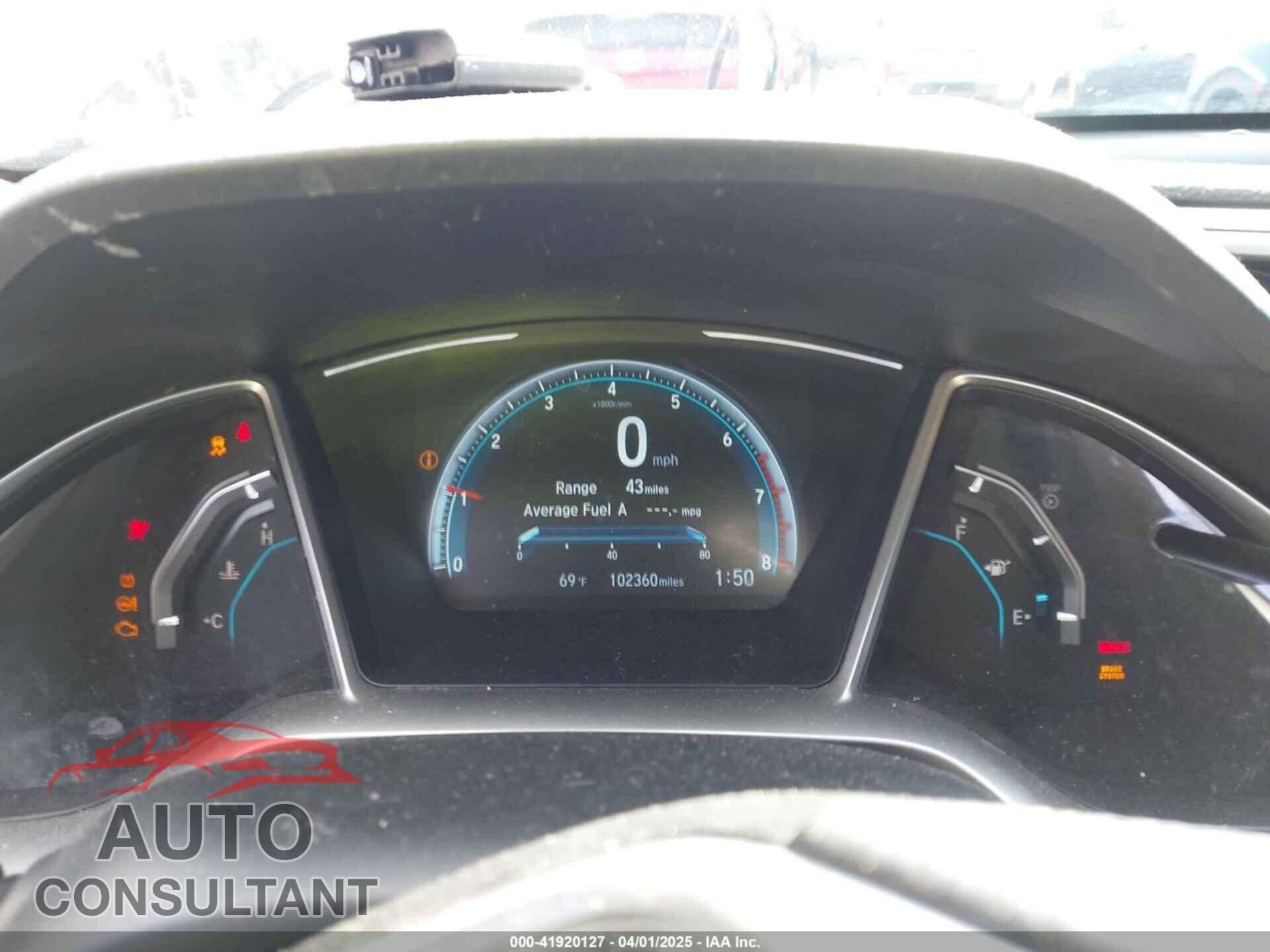 HONDA CIVIC 2017 - 2HGFC1E39HH644602