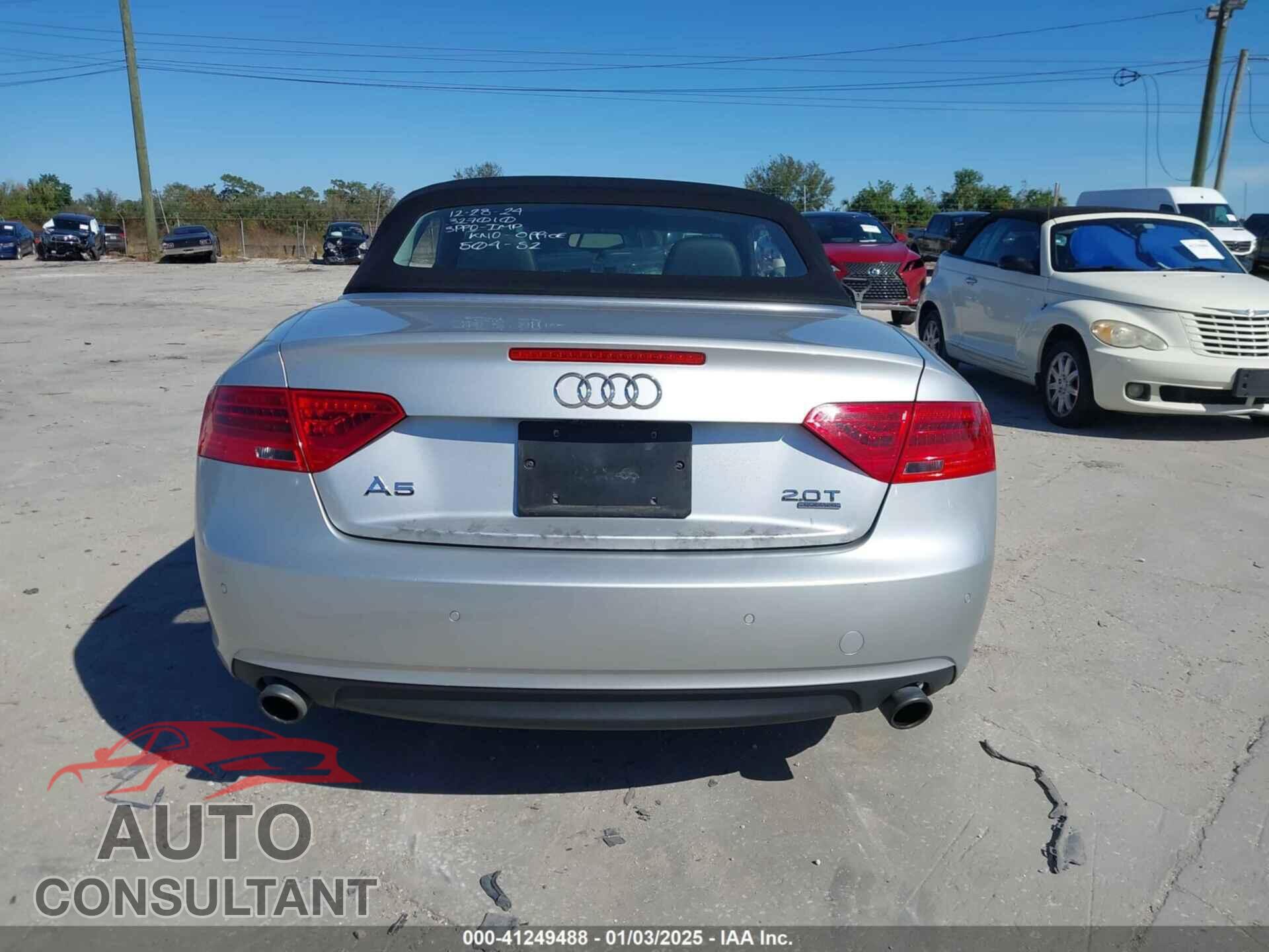 AUDI A5 2013 - WAULFAFH1DN001095