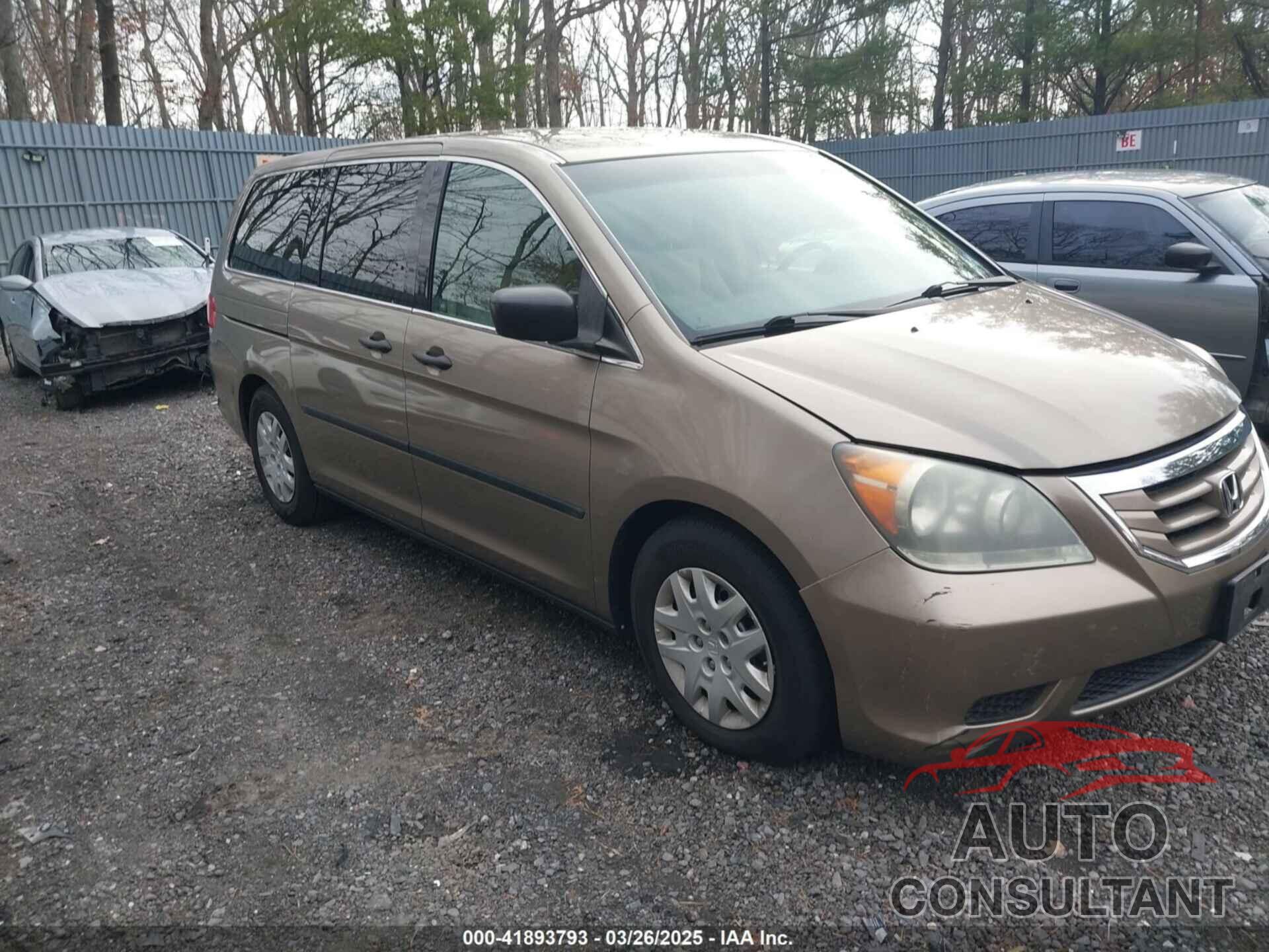 HONDA ODYSSEY 2009 - 5FNRL38259B037873