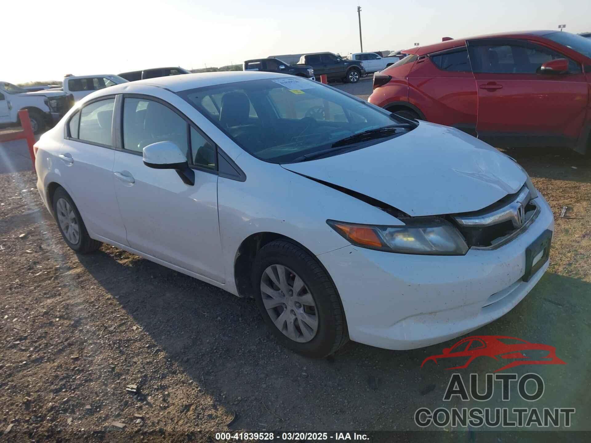 HONDA CIVIC 2012 - 19XFB2F54CE054609