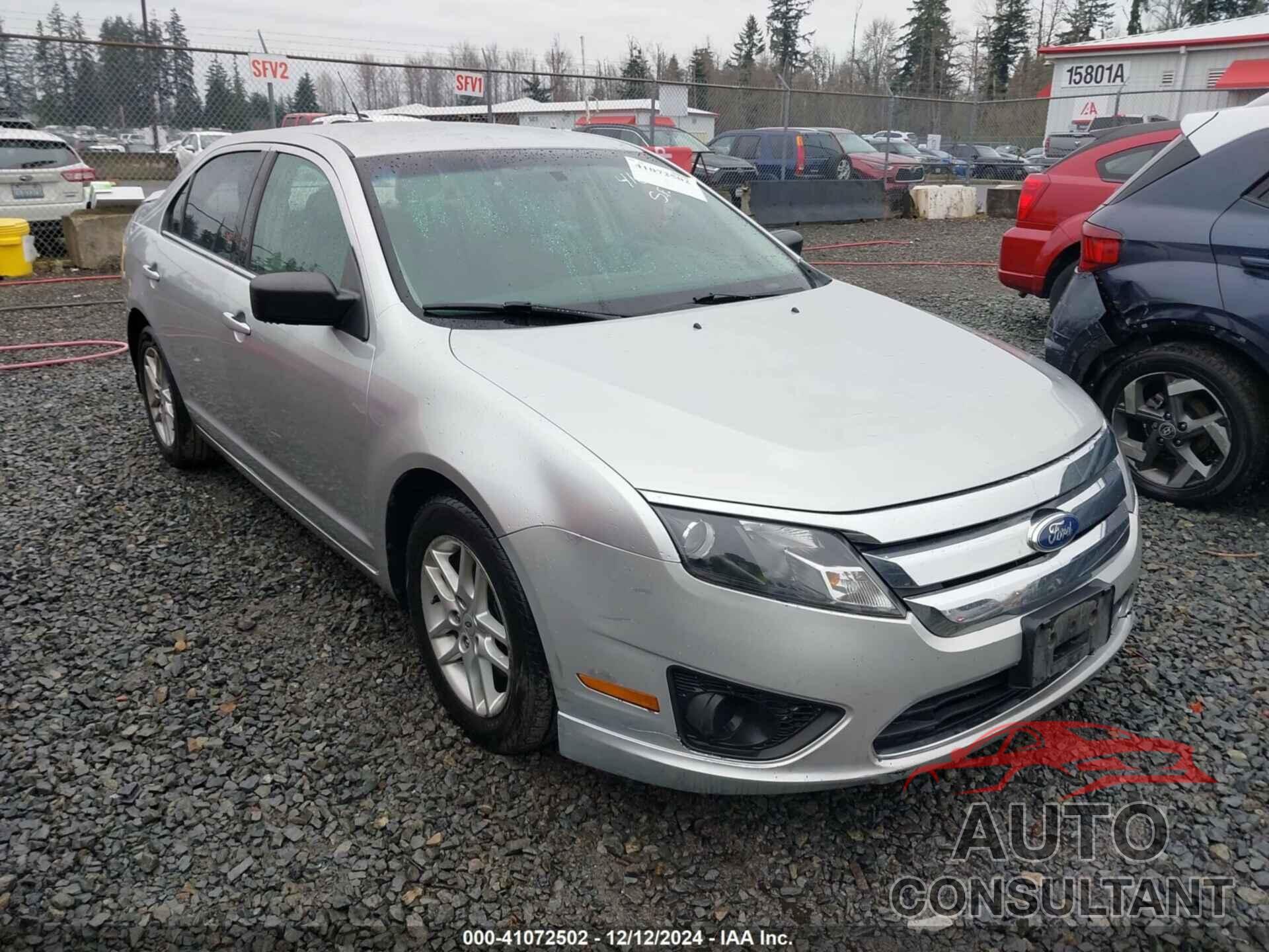 FORD FUSION 2012 - 3FAHP0GA8CR206707
