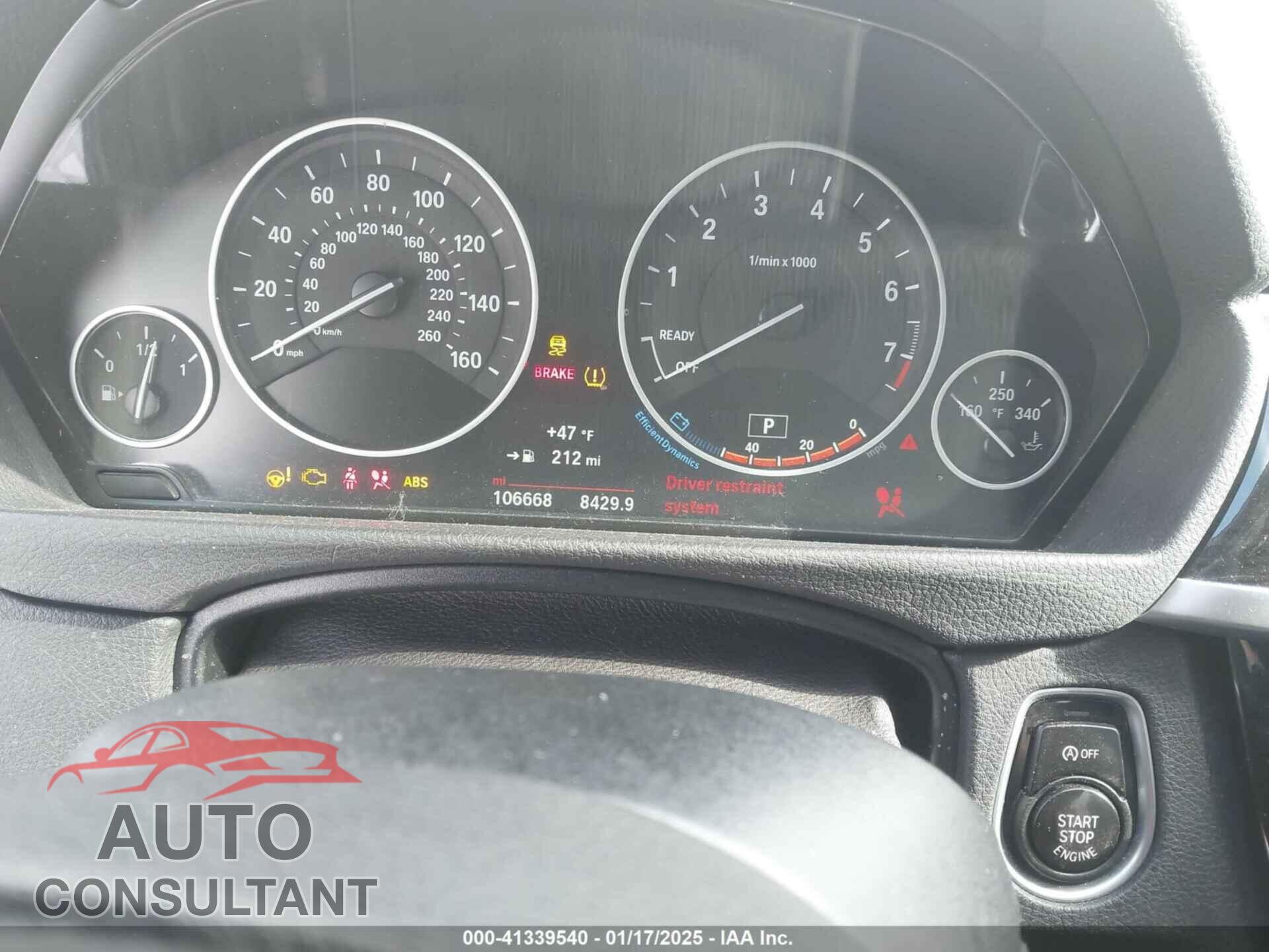 BMW 320I 2016 - WBA8E5G58GNU20666