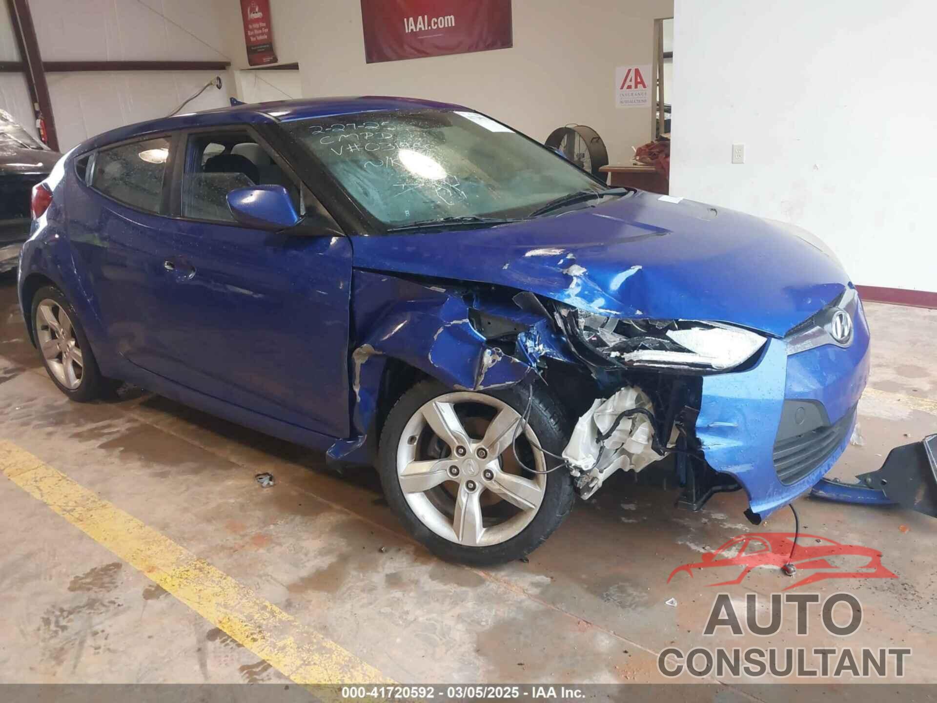 HYUNDAI VELOSTER 2012 - KMHTC6AD4CU031950
