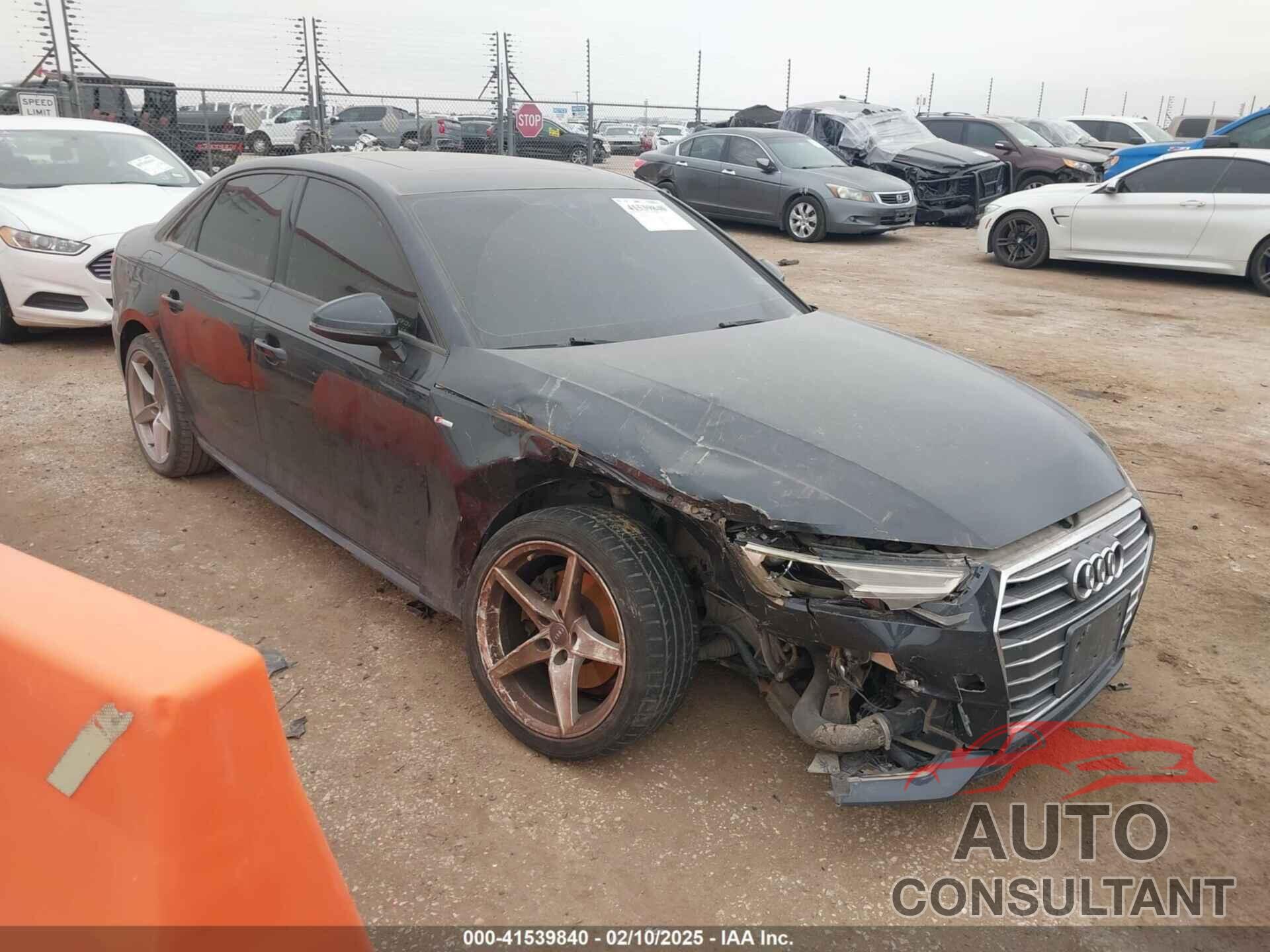 AUDI A4 2017 - WAUKMAF4XHN055287