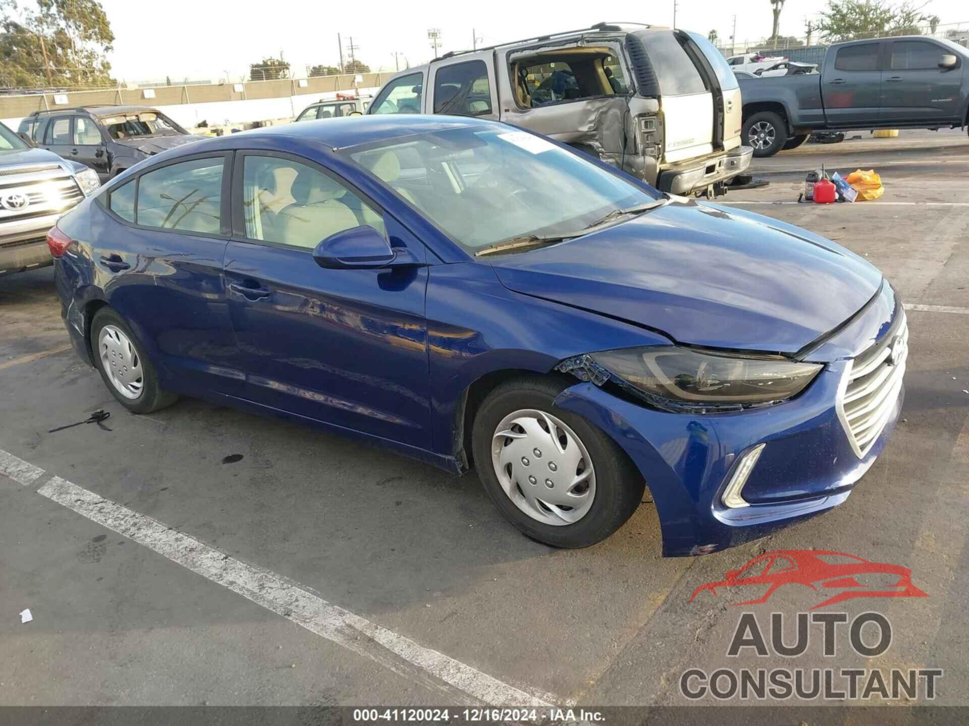 HYUNDAI ELANTRA 2017 - 5NPD74LF3HH182733
