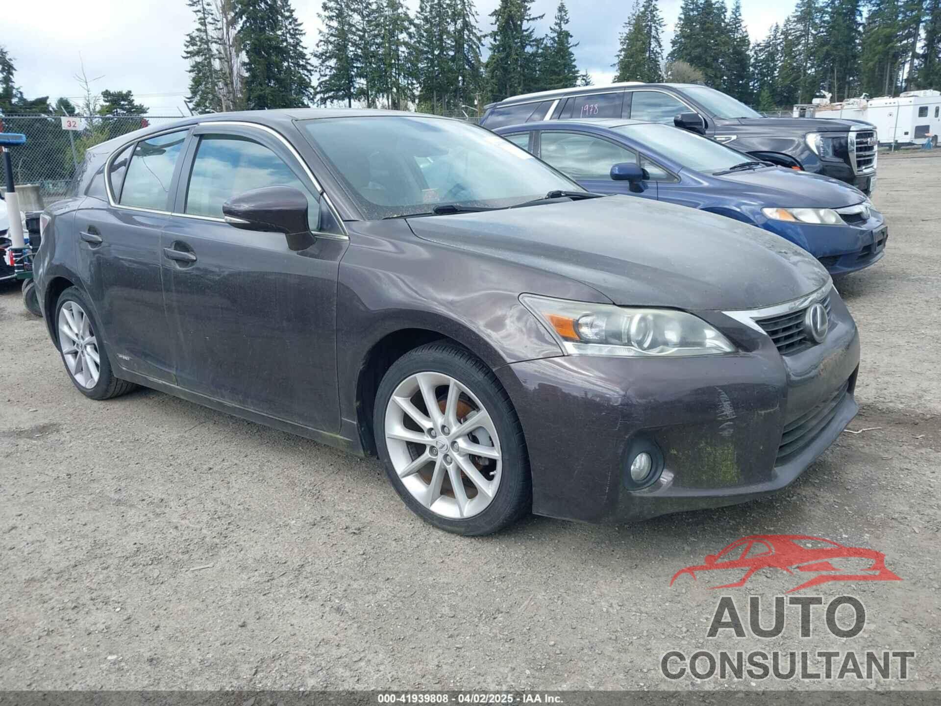 LEXUS CT 200H 2012 - JTHKD5BH9C2080435