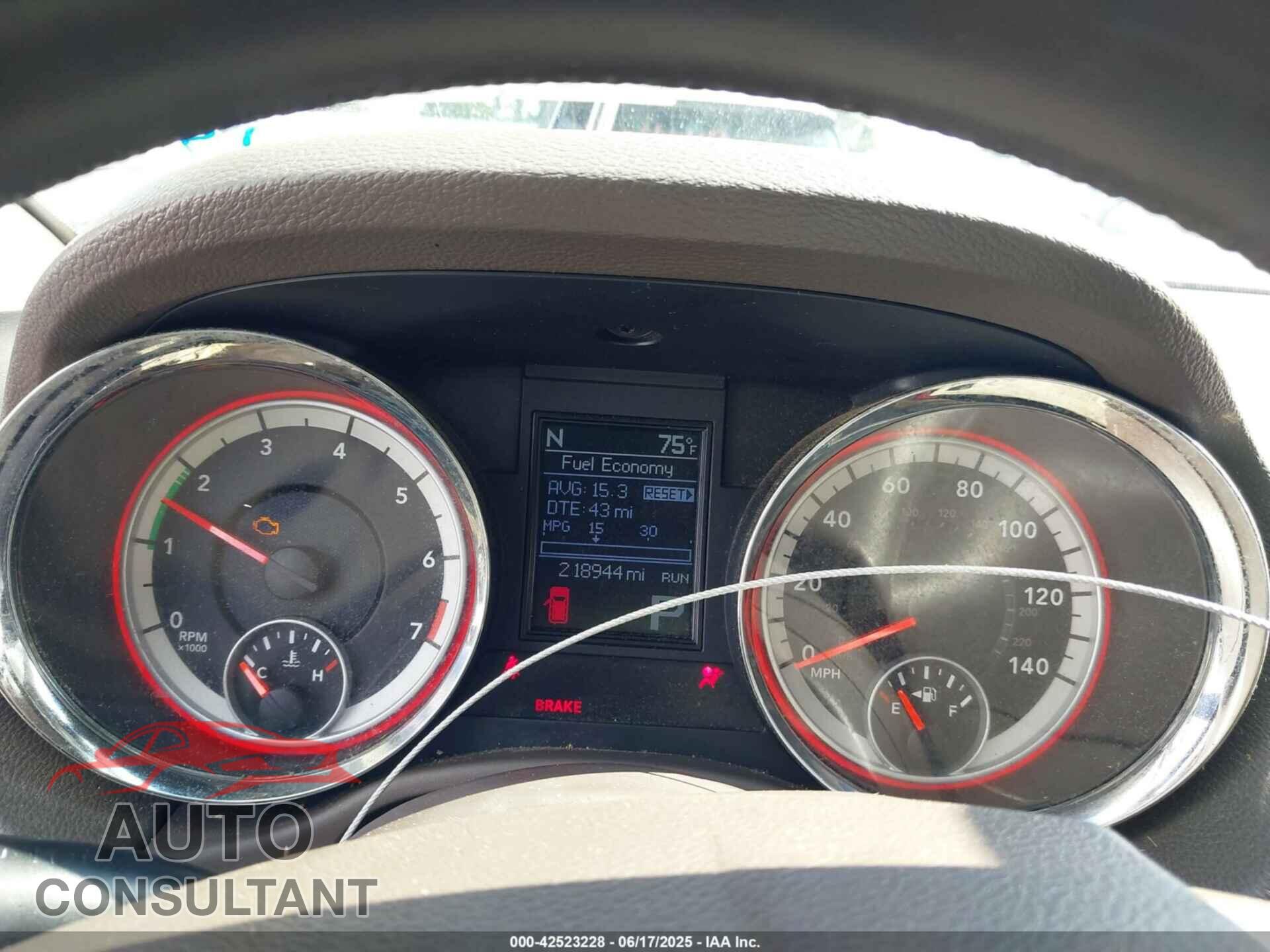 DODGE DURANGO 2012 - 1C4RDHAG0CC212597