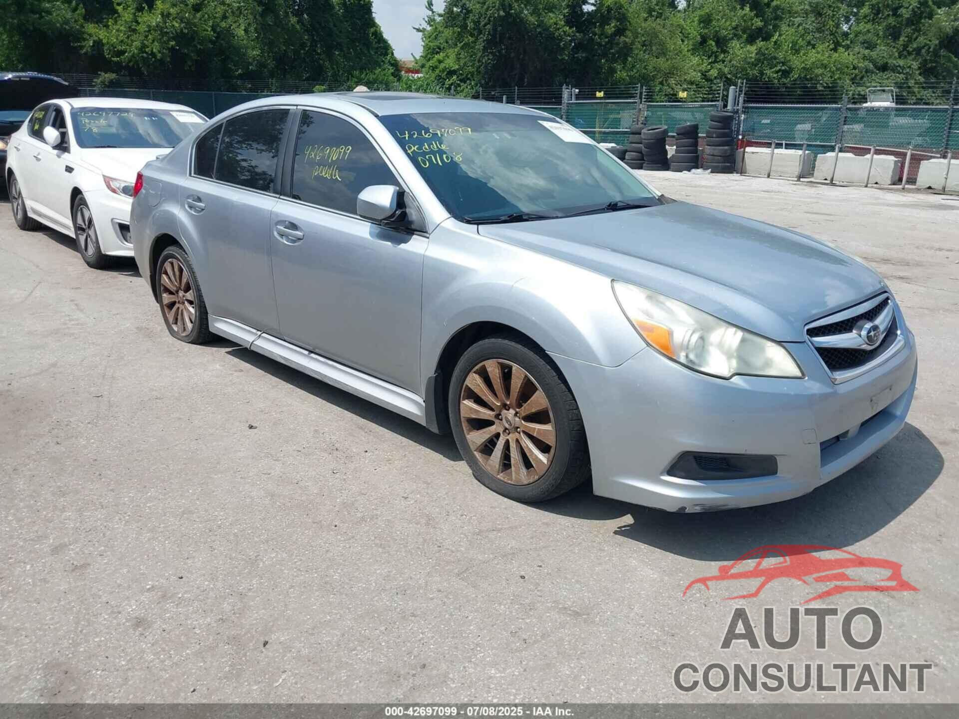 SUBARU LEGACY 2012 - 4S3BMCL62C3007467