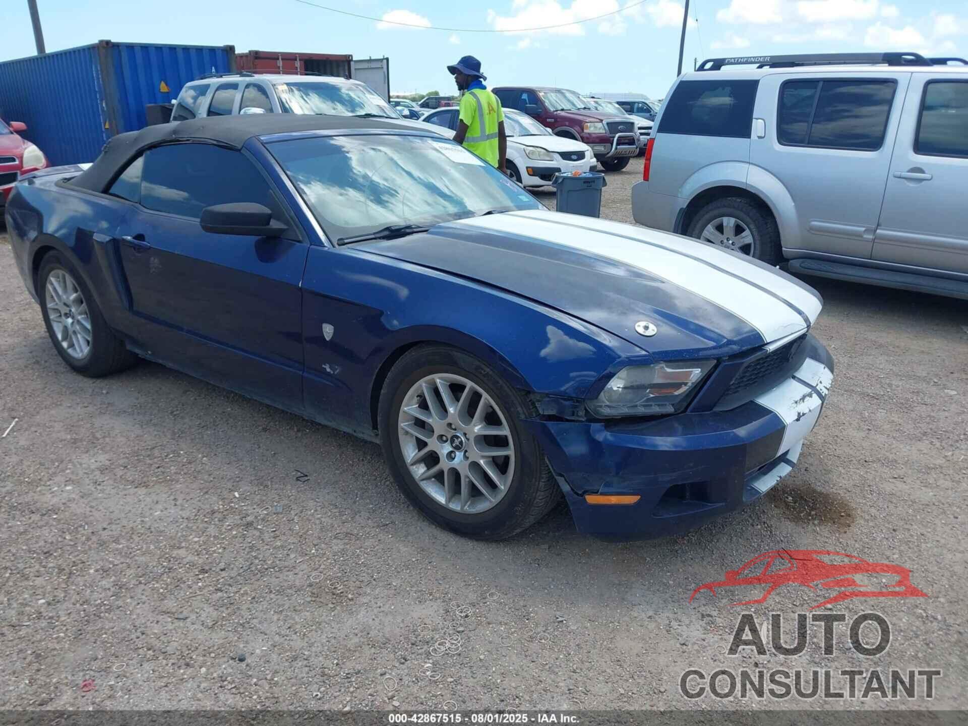 FORD MUSTANG 2012 - 1ZVBP8EM9C5234897