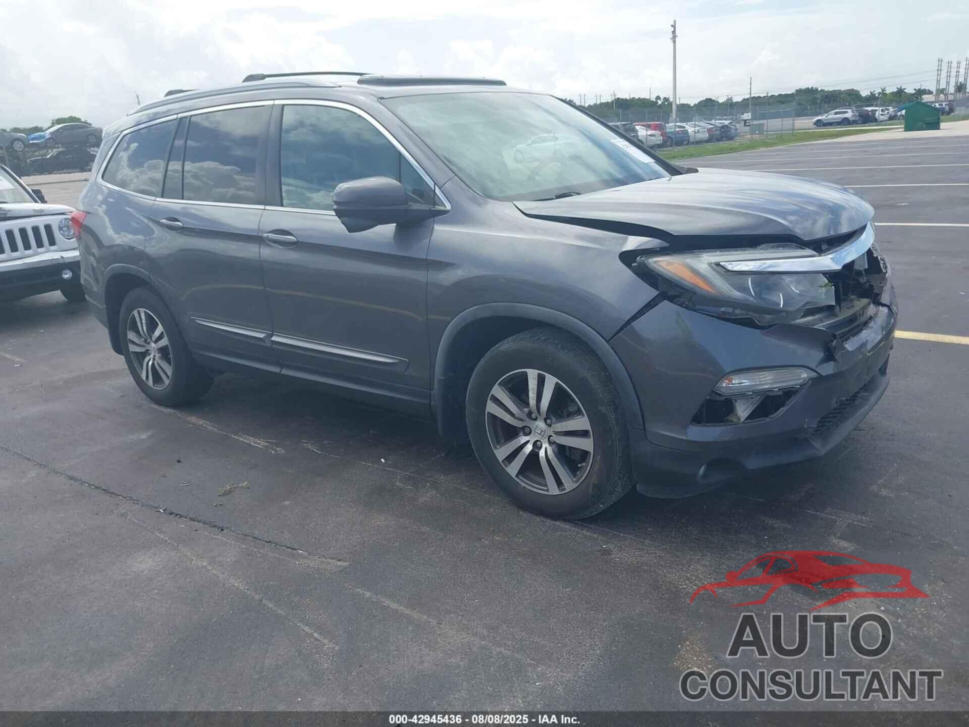 HONDA PILOT 2016 - 5FNYF6H57GB066481