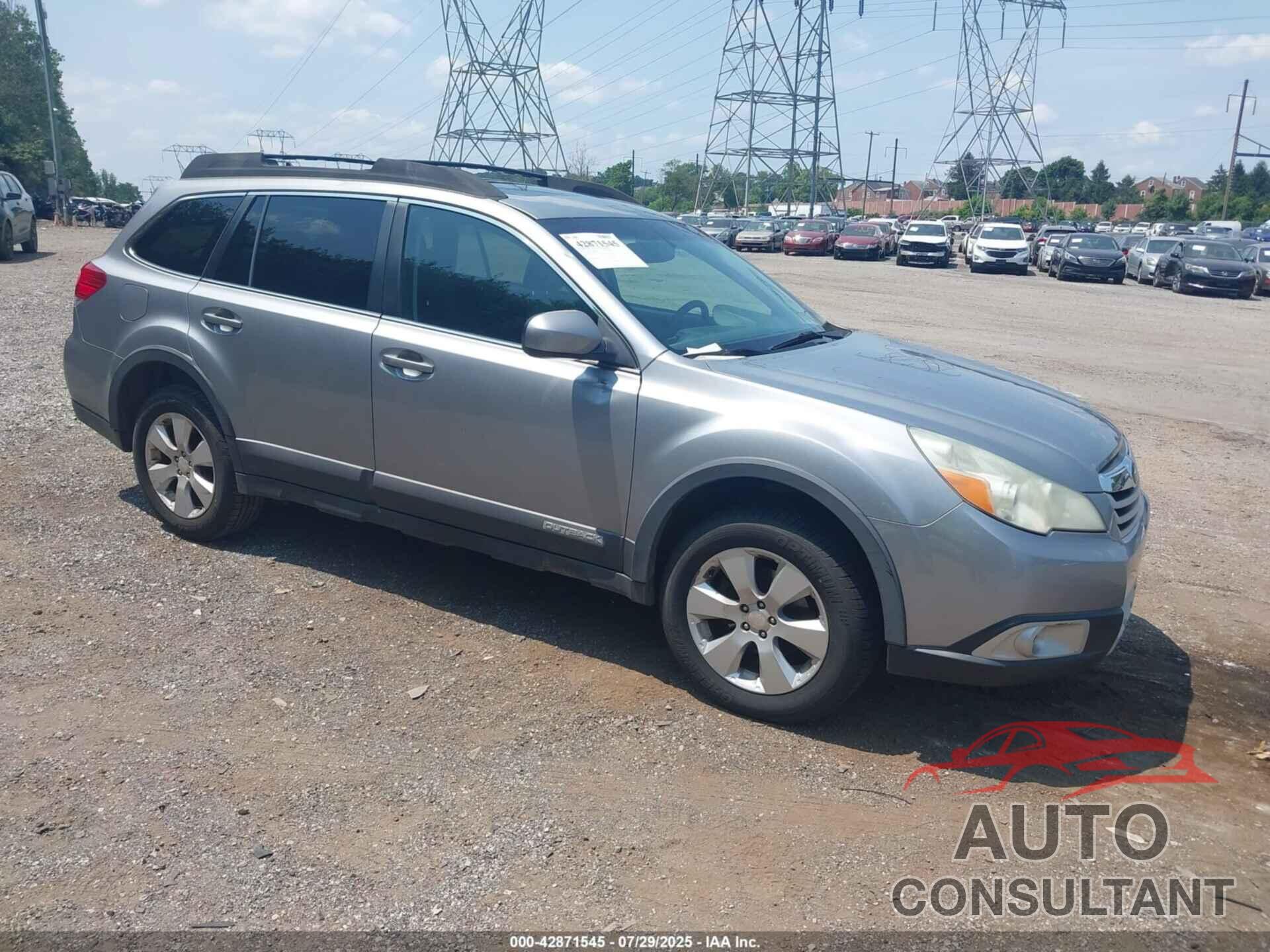 SUBARU OUTBACK 2011 - 4S4BRBKC4B3344526
