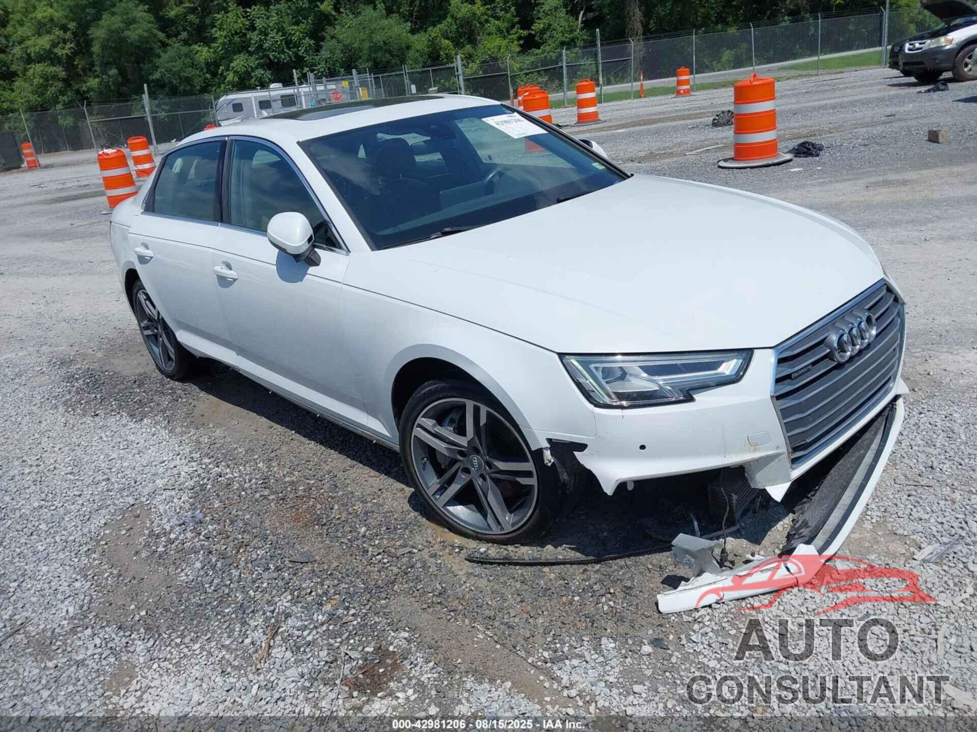 AUDI A4 2017 - WAUENAF46HN046547