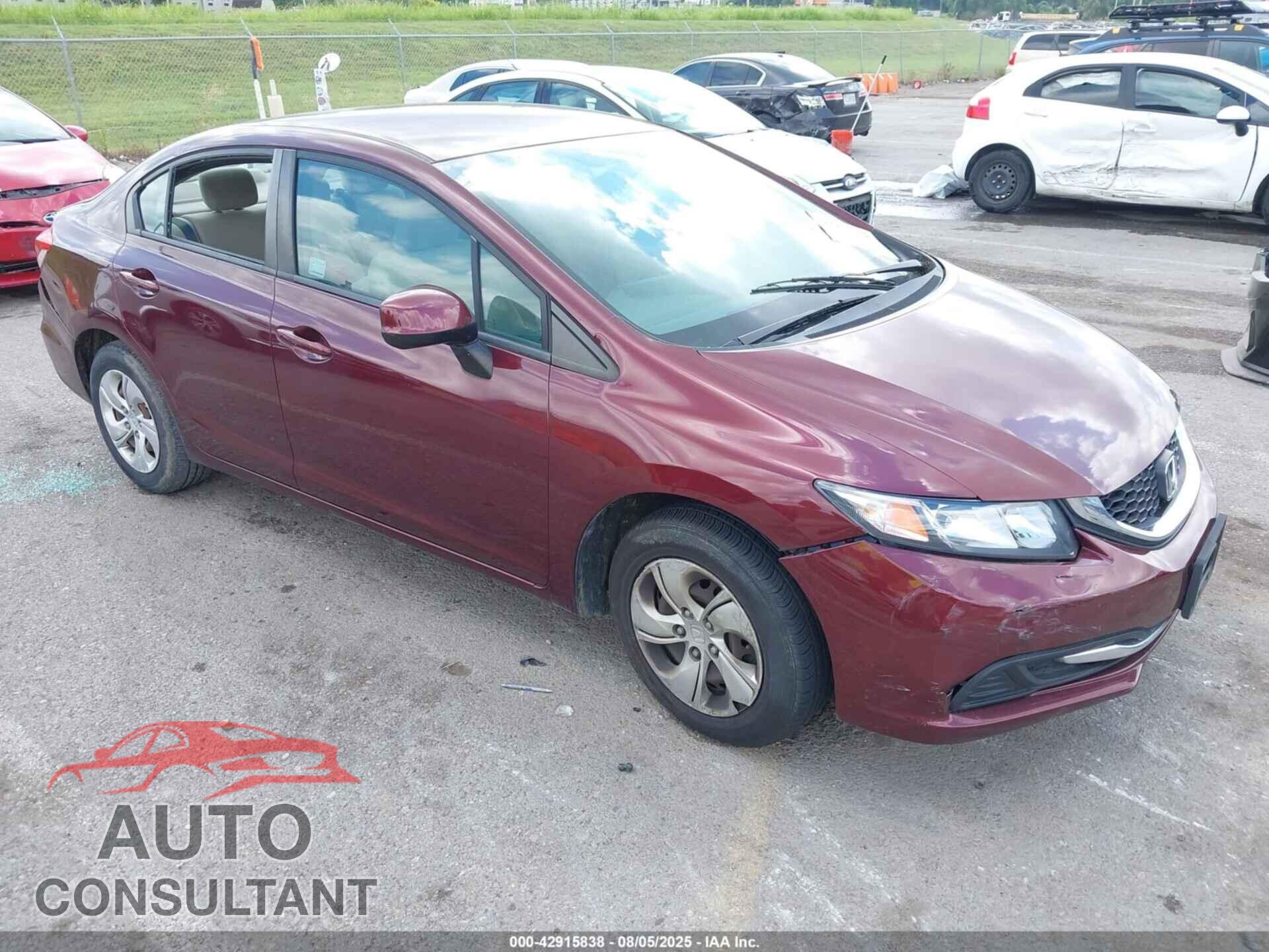 HONDA CIVIC 2013 - 19XFB2F51DE071952