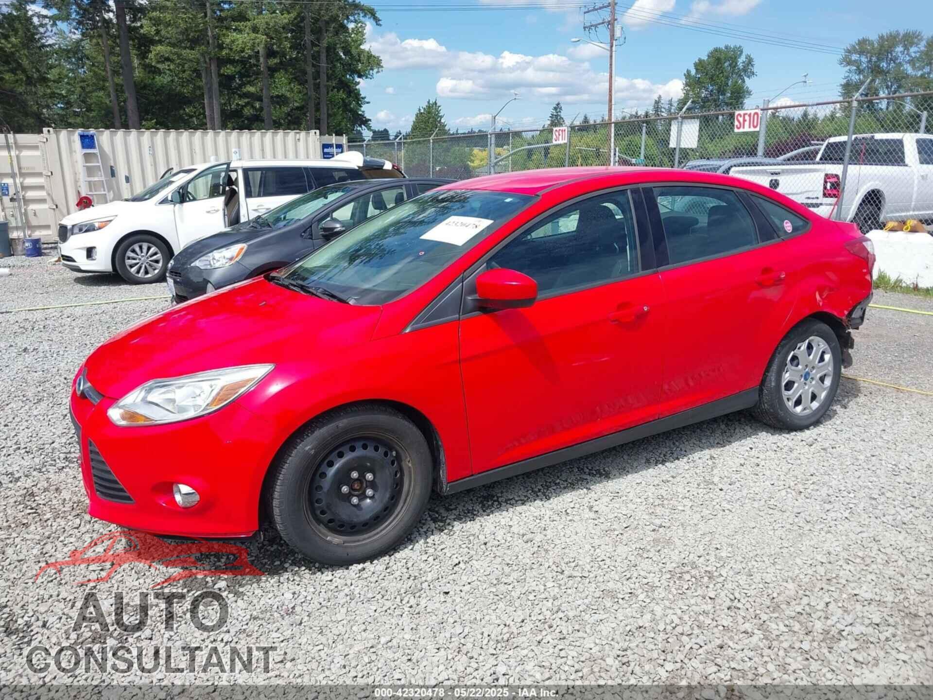 FORD FOCUS 2012 - 1FAHP3F23CL196937