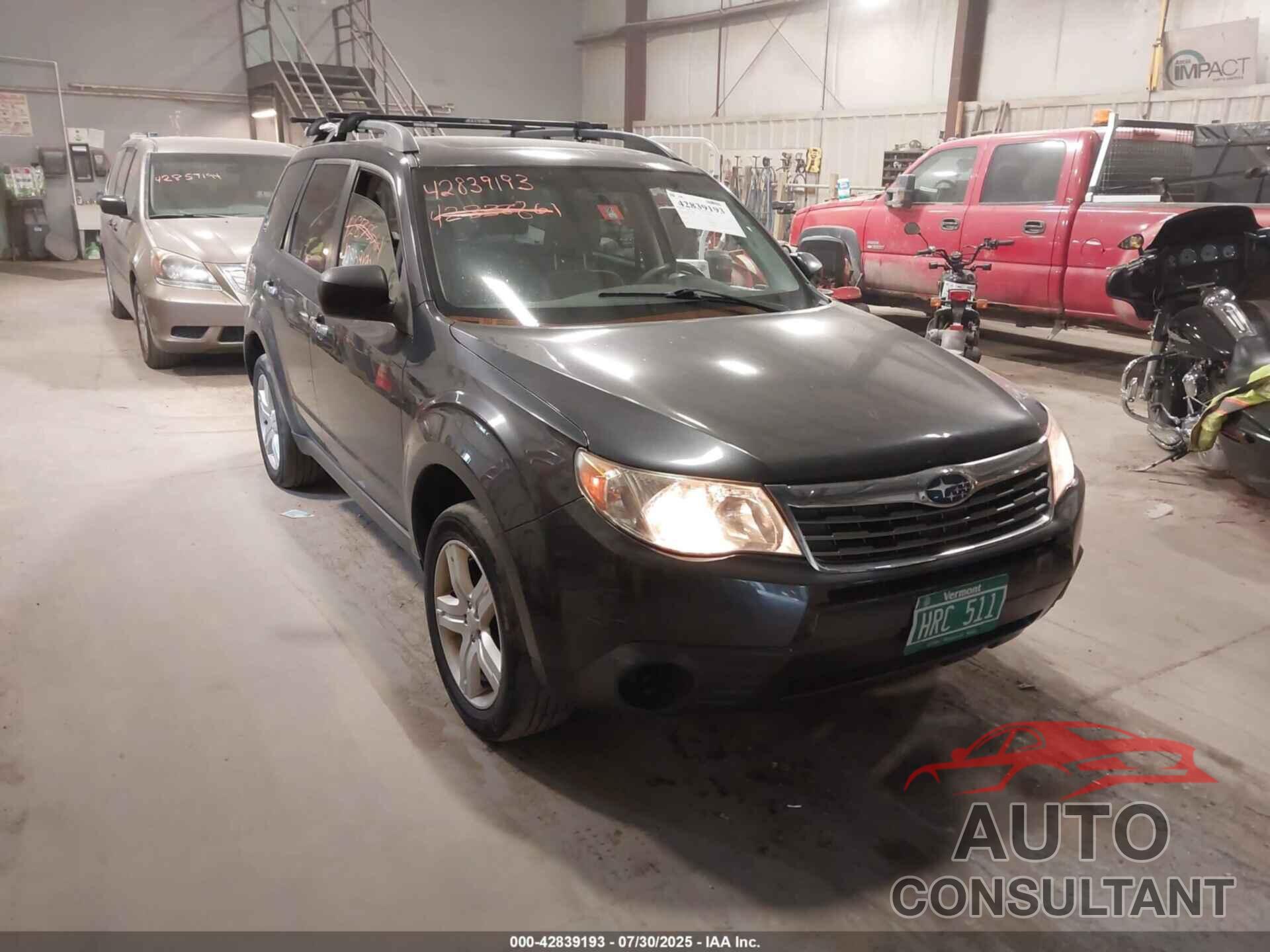 SUBARU FORESTER 2009 - JF2SH63639G784250