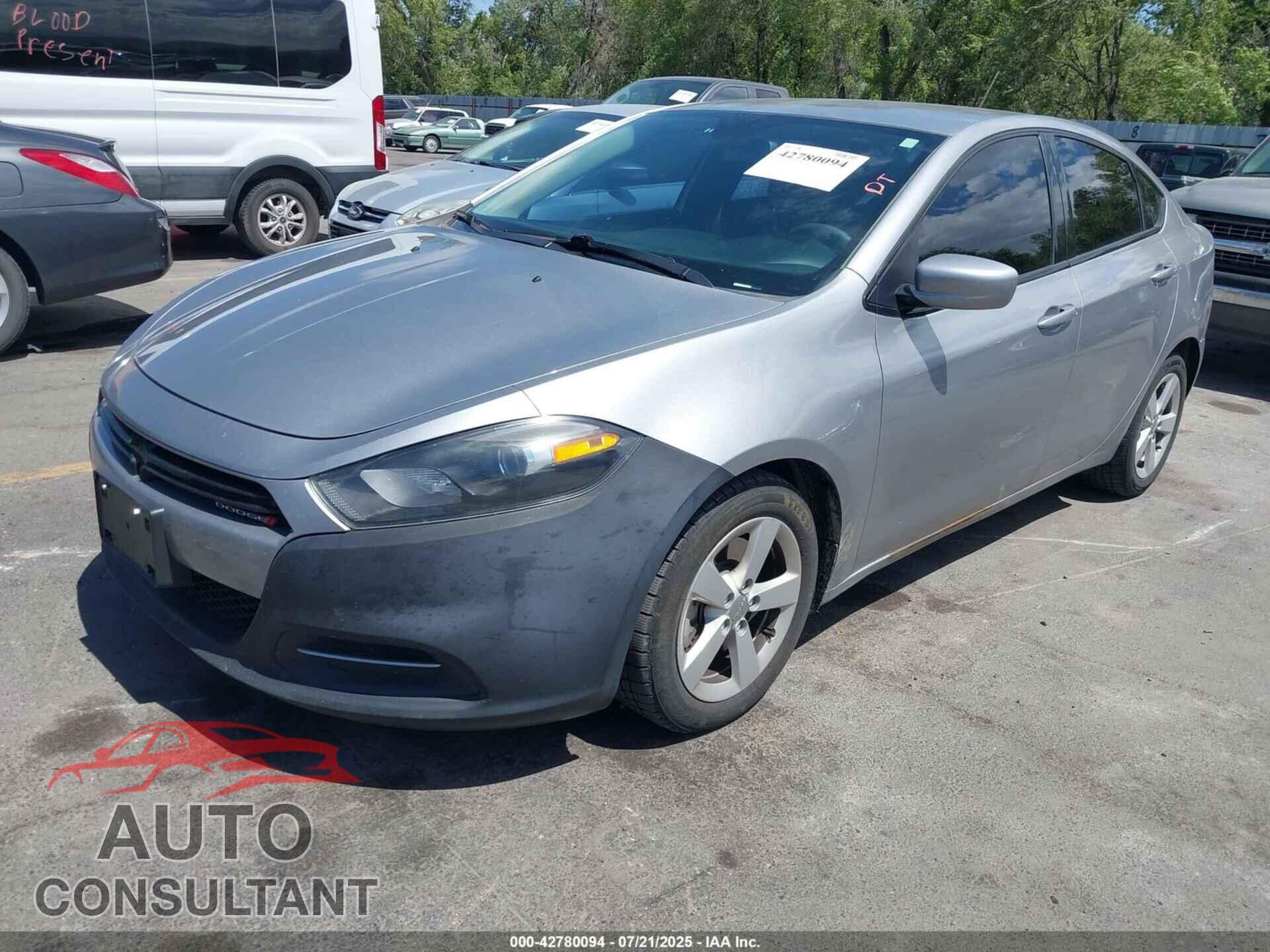 DODGE DART 2015 - 1C3CDFBB1FD211555