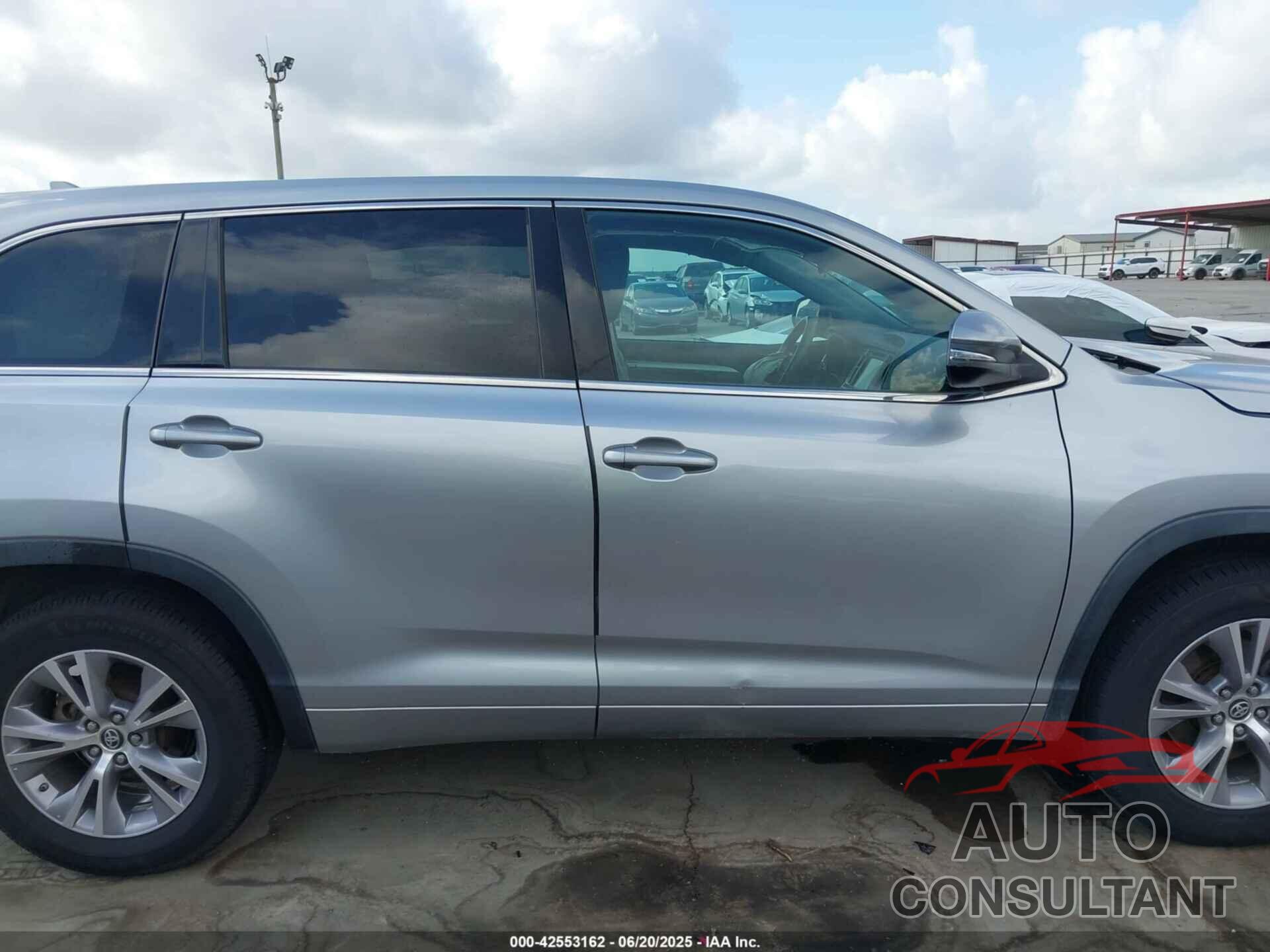 TOYOTA HIGHLANDER 2016 - 5TDZKRFH1GS169695