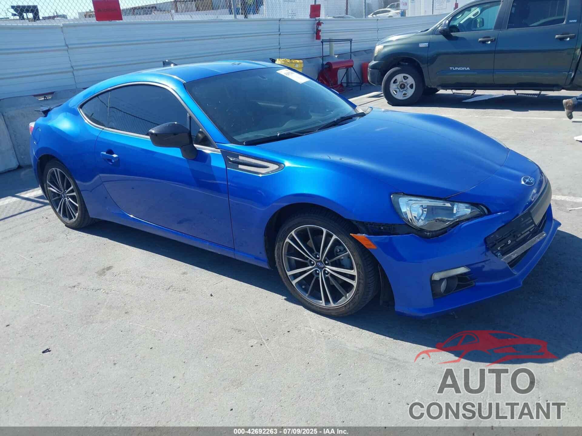 SUBARU BRZ 2015 - JF1ZCAC10F9607289
