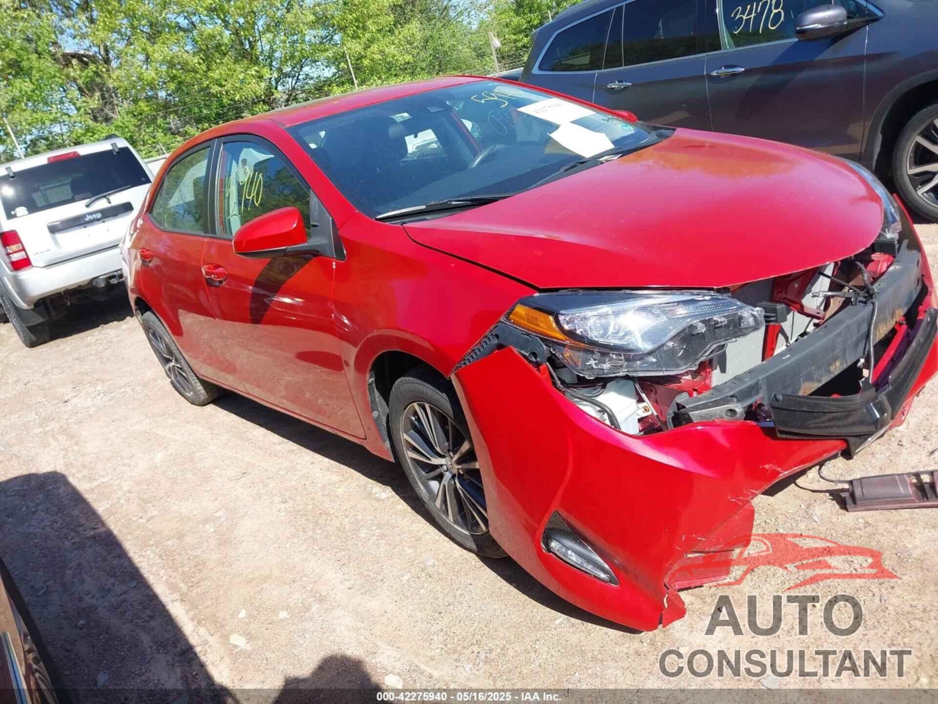 TOYOTA COROLLA 2017 - 2T1BURHE9HC921863