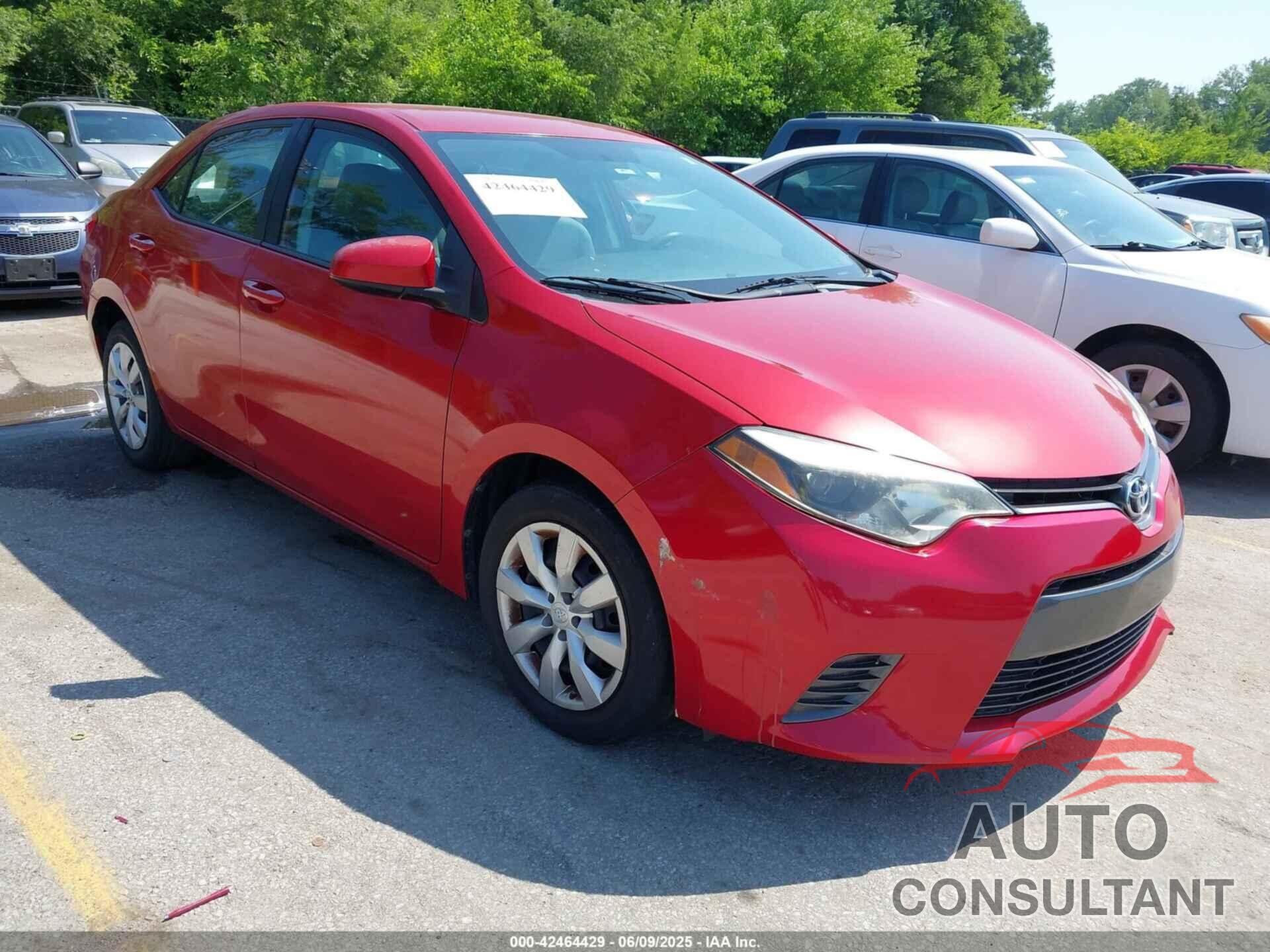 TOYOTA COROLLA 2015 - 5YFBURHE1FP340032