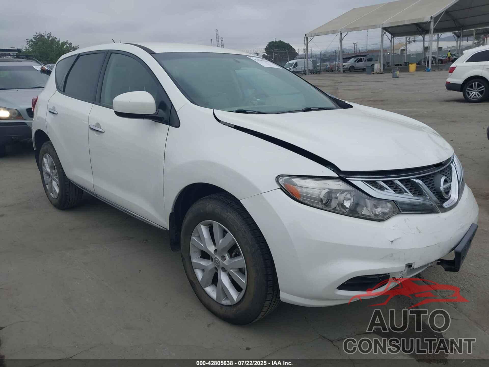 NISSAN MURANO 2012 - JN8AZ1MU6CW102602