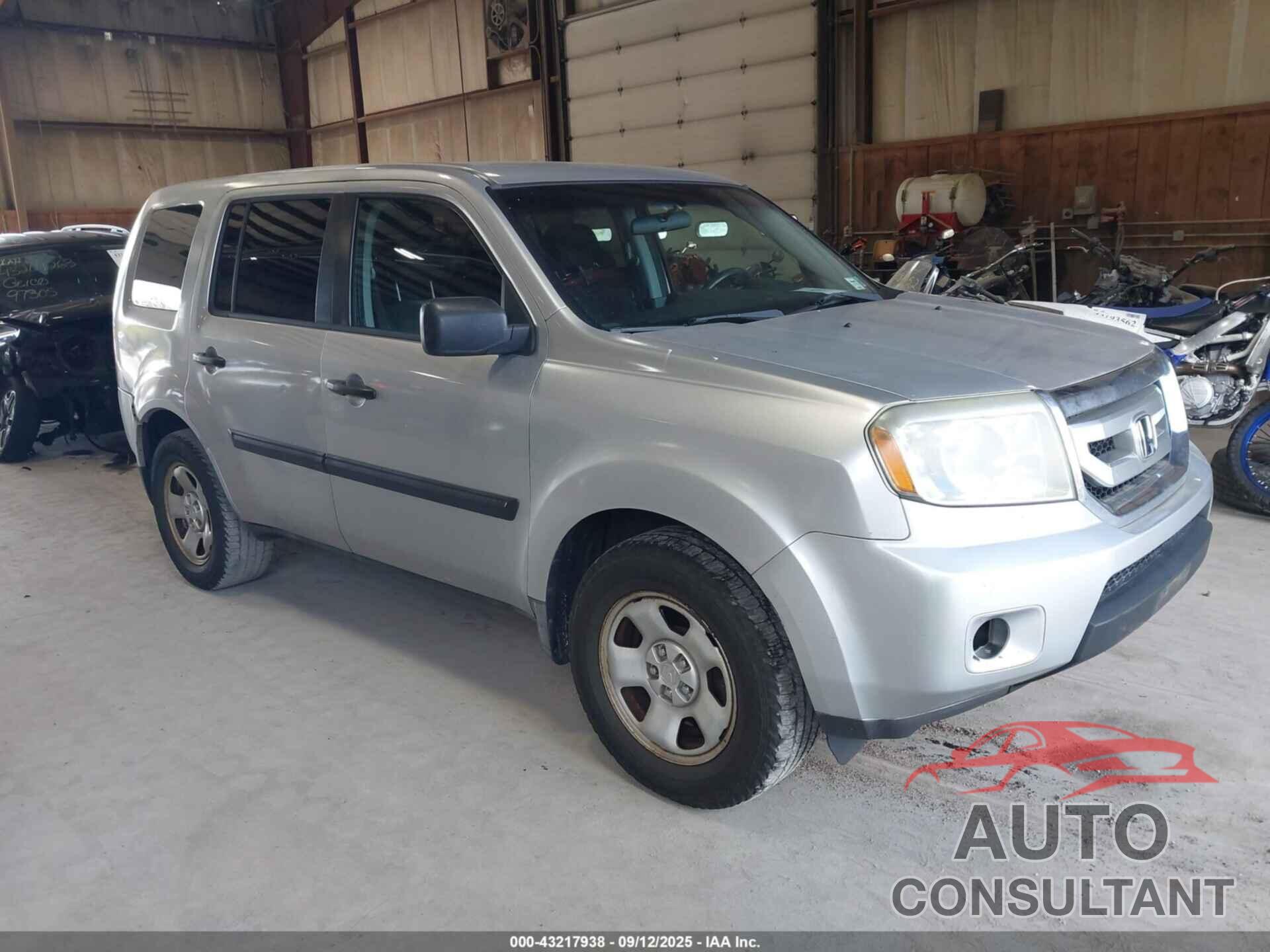 HONDA PILOT 2010 - 5FNYF4H22AB003466