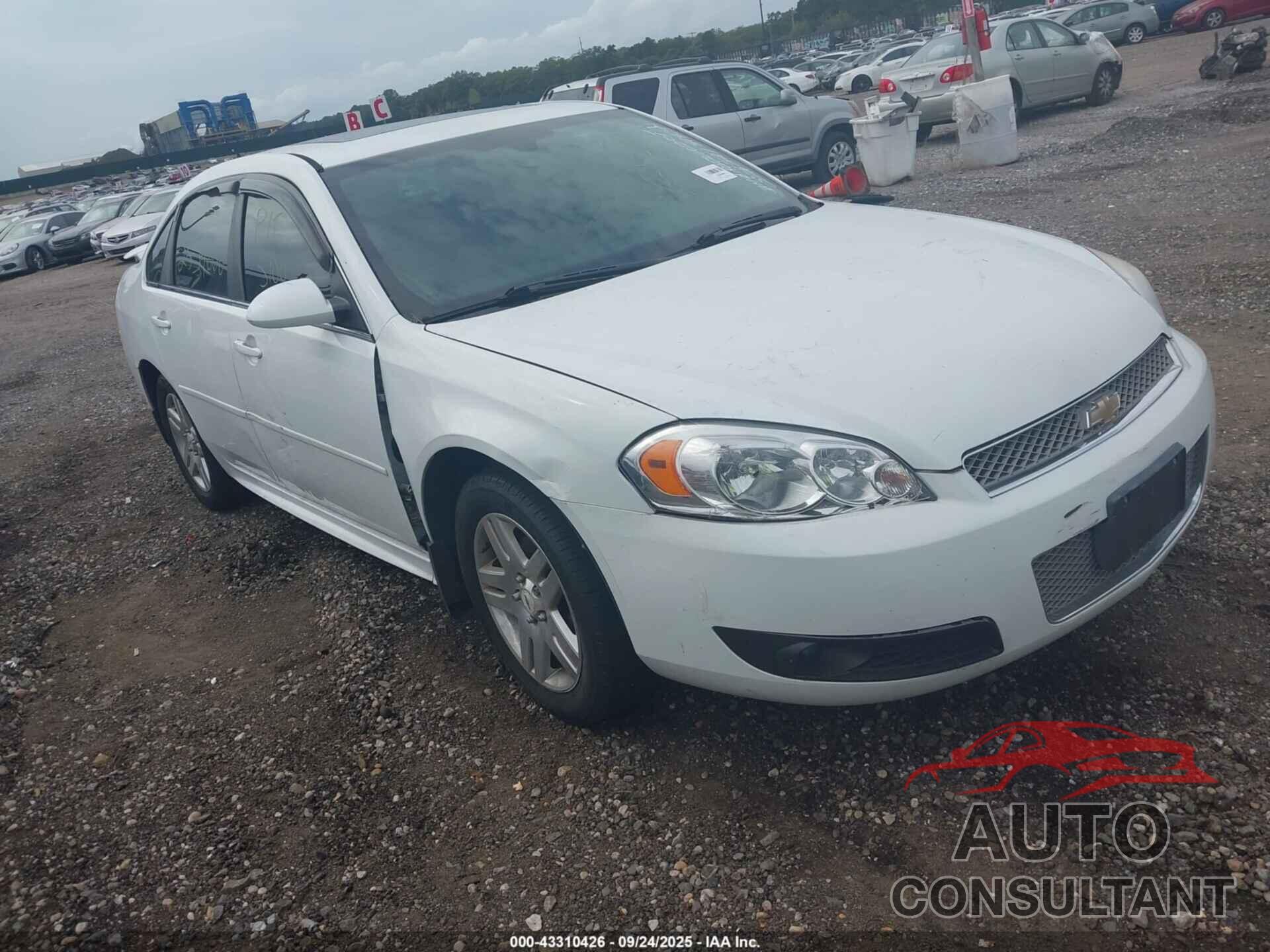 CHEVROLET IMPALA 2012 - 2G1WG5E30C1104253