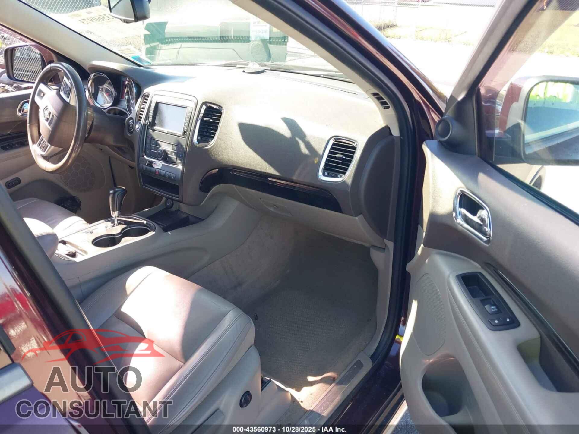 DODGE DURANGO 2012 - 1C4RDJDG2CC358647