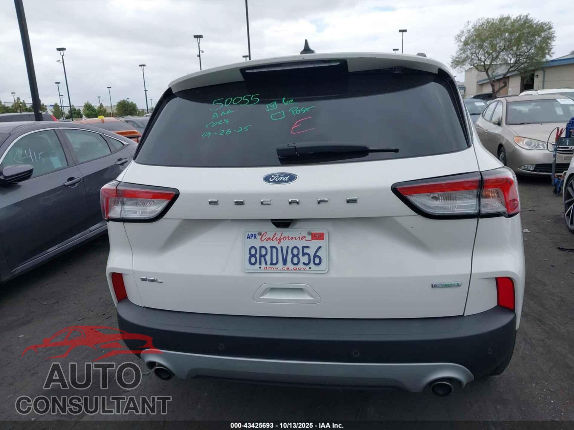 FORD ESCAPE 2020 - 1FMCU0H68LUA57128